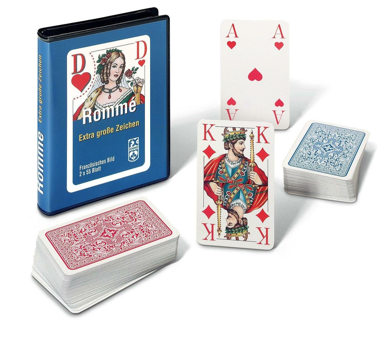 Ravensburger Spiel, Rommé, Canasta, Bridge. Mit extragroßen Eckzeichen | Kartenspiele
