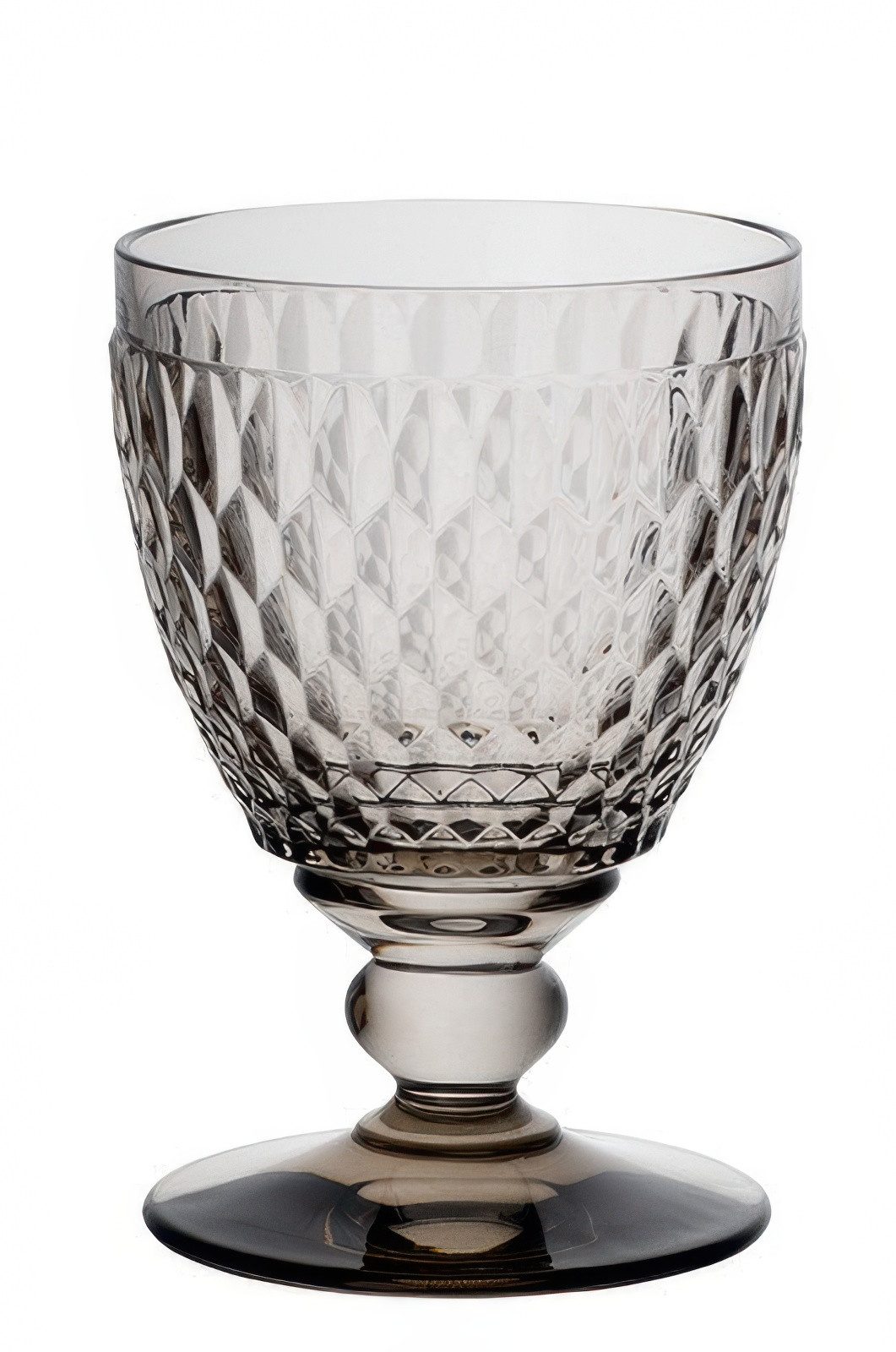 Villeroy & Boch Glas Boston Coloured, Kristallglas, Spülmaschinengeeignet, Grau, Boston, H: 14.4cm