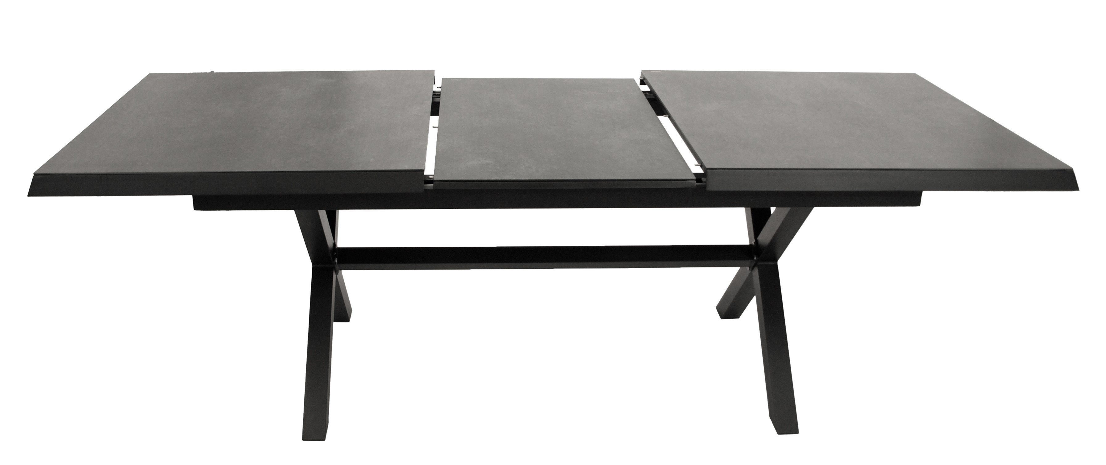 DEGAMO Gartentisch ALMADA, ausziehbar 180/240x100cm, Alu günstig online kaufen
