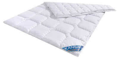 Microfaserbettdecke, Kansas, f.a.n. Schlafkomfort, Bettdecke in 135x200 oder 155x220 cm, Wärmeklasse 4-Jahreszeiten