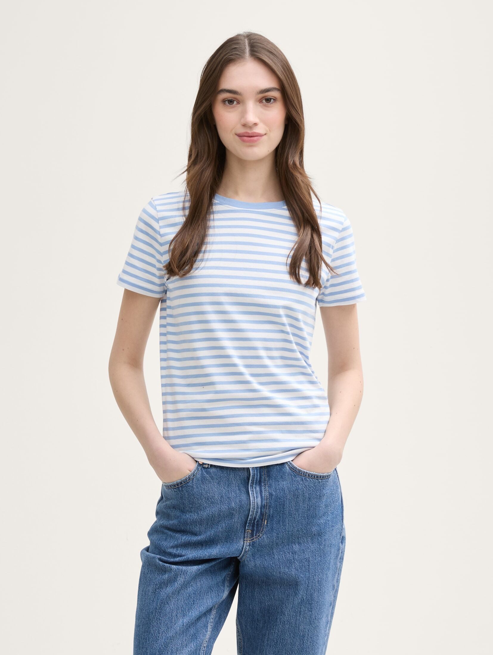 TOM TAILOR Denim T-Shirt T-Shirt T-Shirt mit Streifenmuster günstig online kaufen