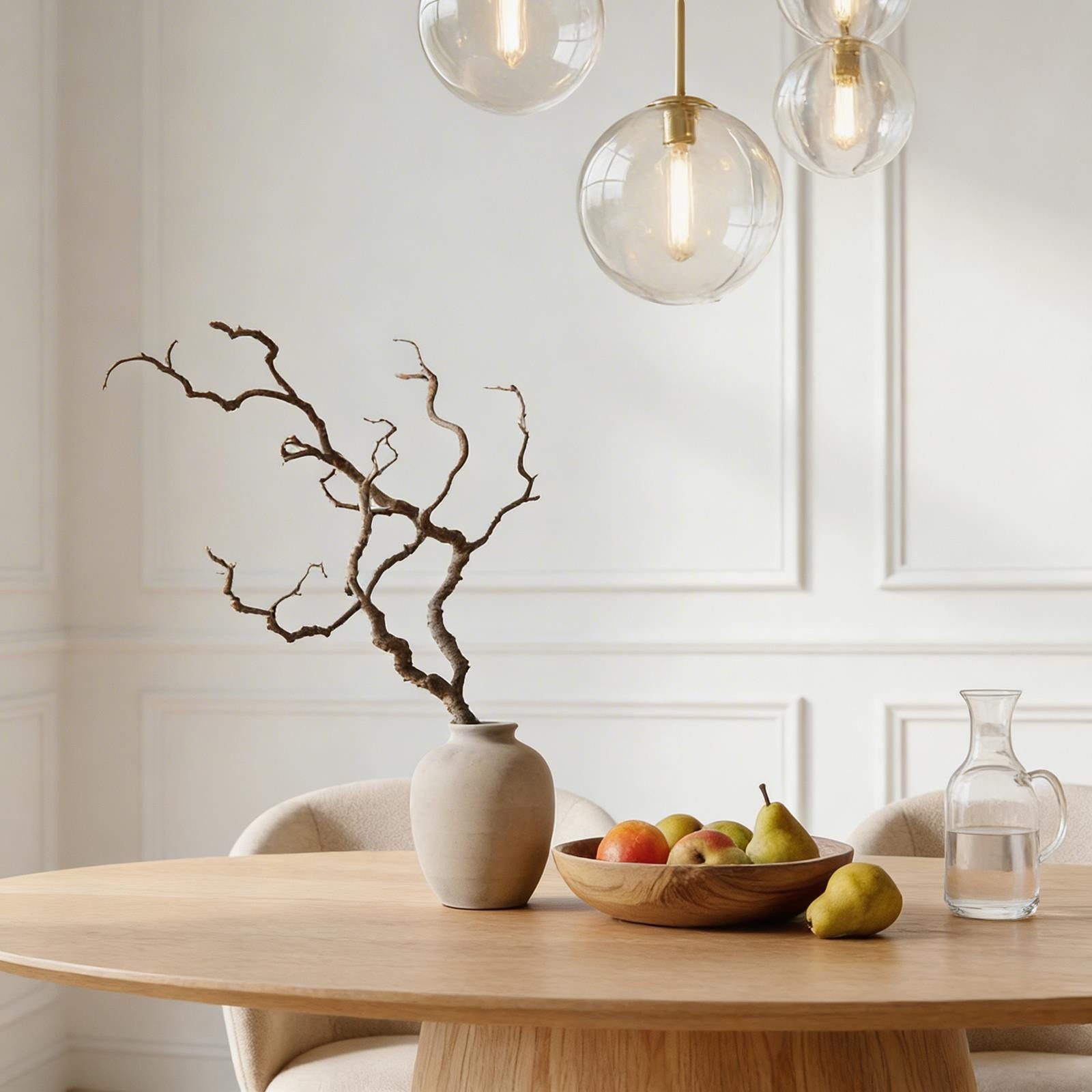 IDIMEX Esstisch AURA, Esszimmertisch oval 180 x 110 cm aus MDF mit Eichenfurnier in Natur