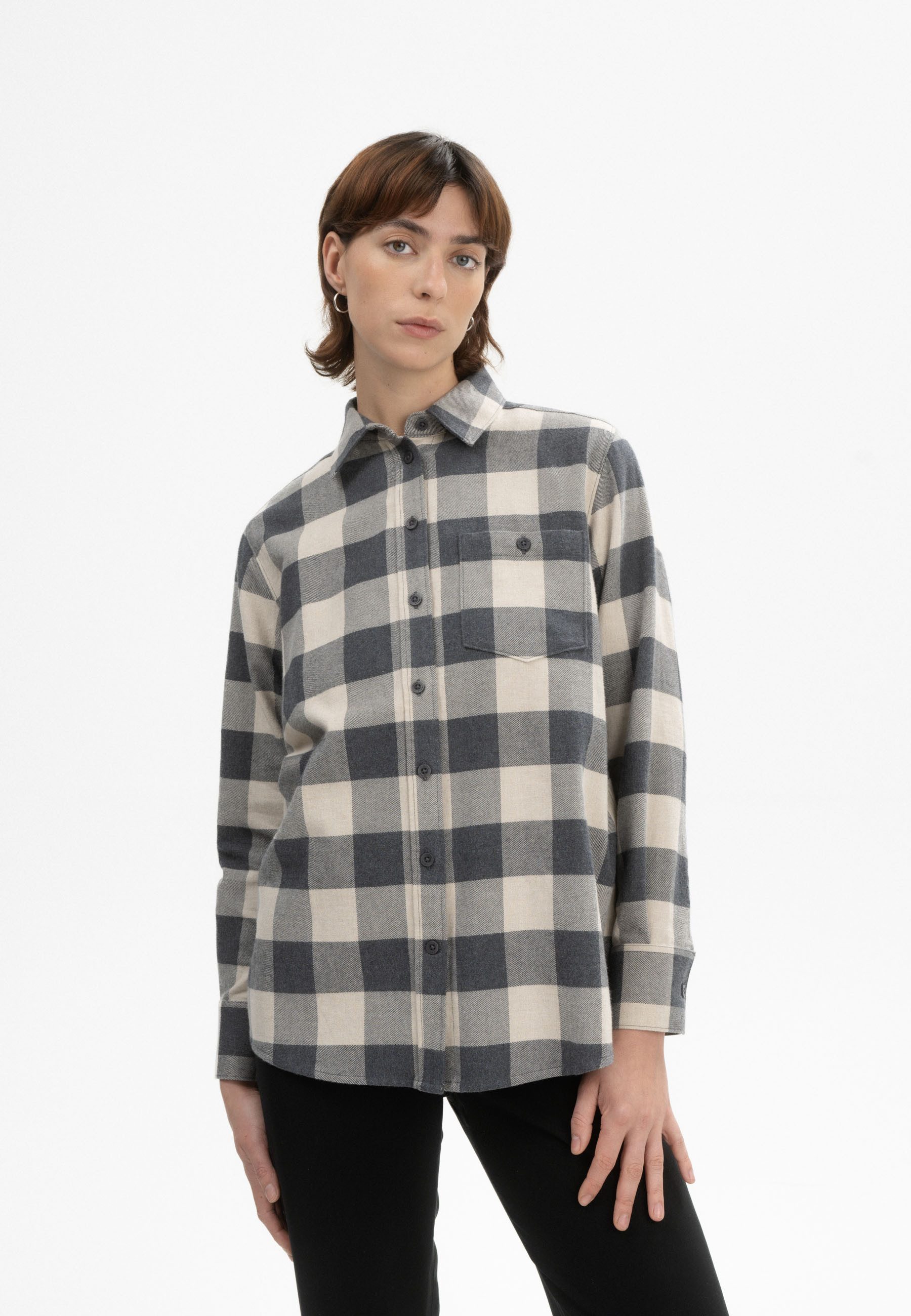 MELA Flanellhemd Damen Flanell Shirt AKHELA günstig online kaufen