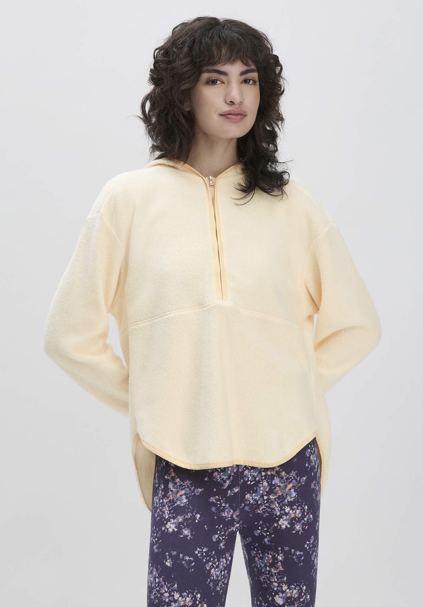 Hessnatur Fleecepullover aus reiner Bio-Baumwolle (1-tlg) günstig online kaufen