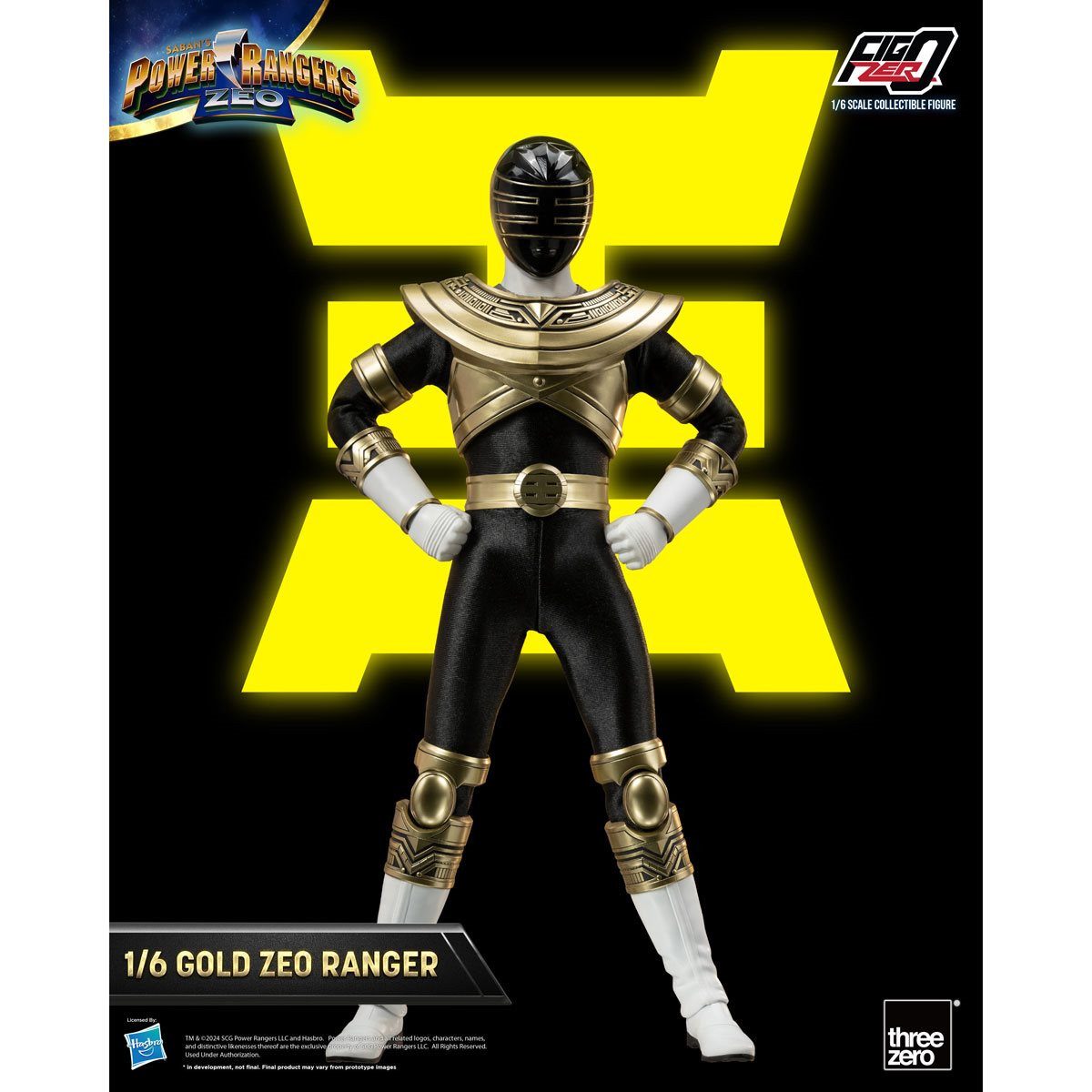 ThreeZero Actionfigur FigZero Saban's Power Rangers Zeo 1/6 Gold Zeo Ranger 30 cm Actionfigu
