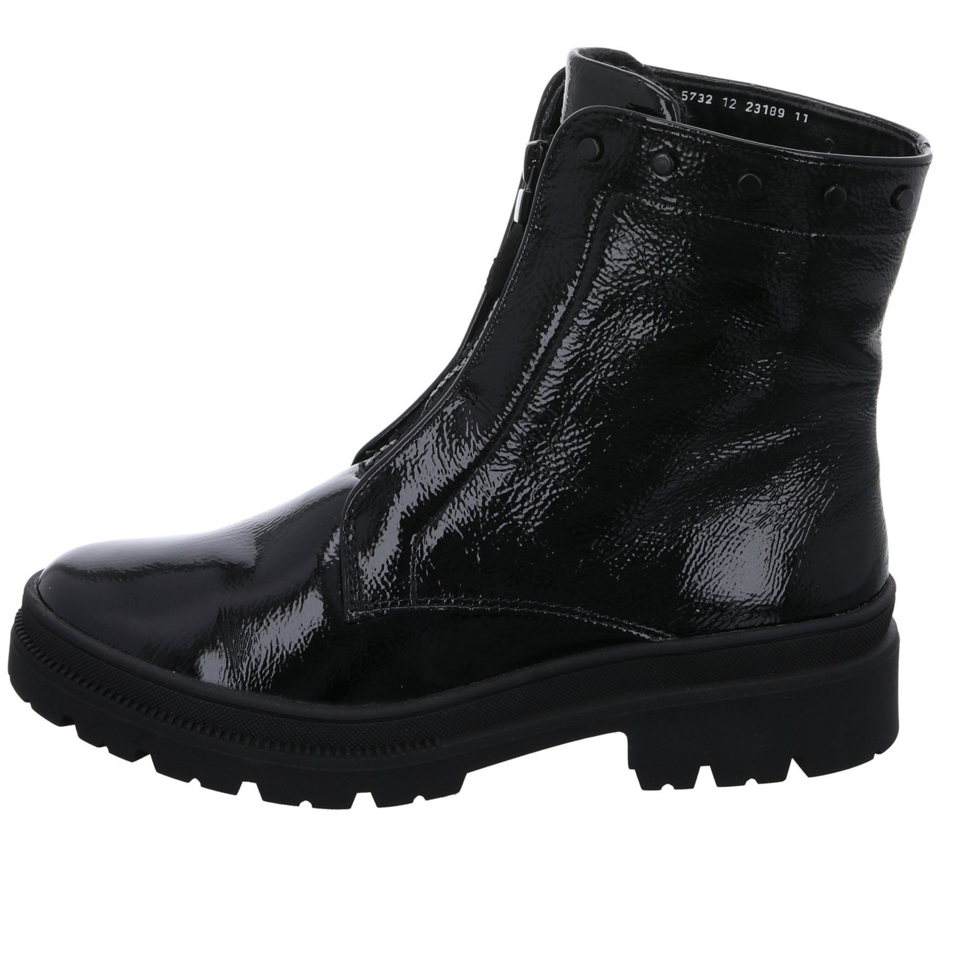 Damen Boots Lackleder Stiefelette schwarz Dover Ara Schuhe 2.0 046687 Stiefeletten