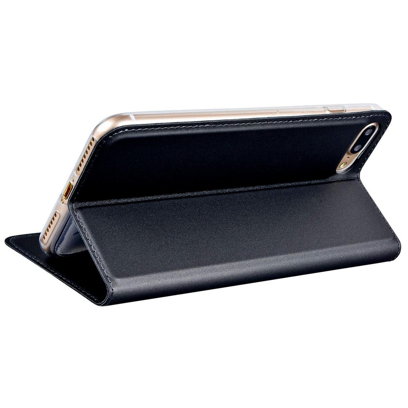 CoolGadget Handyhülle Magnet Case Handy Tasche für Apple iPhone 7 Plus / 8 Plus 5,5 Zoll, Hülle Klapphülle Ultra Slim Flip Cover für iPhone 8 Plus Schutzhülle