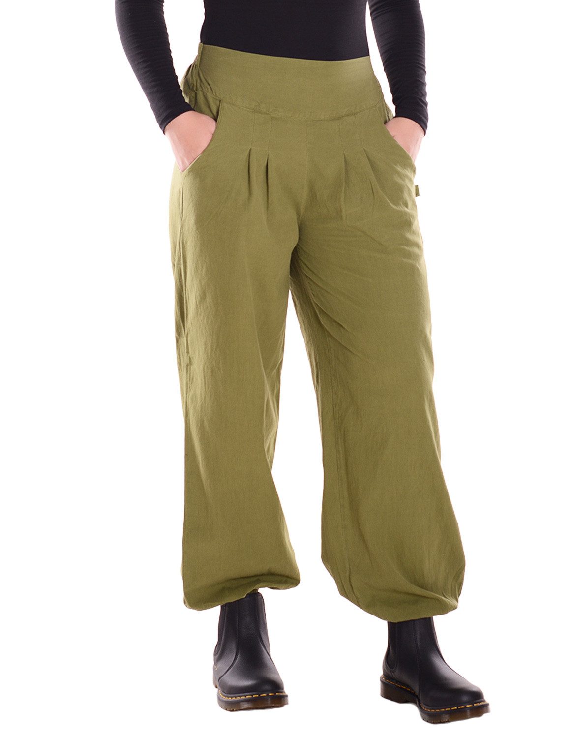 Vishes Haremshose Lange Damen Sommerhose Haremshose Schlupfhose einfarbig D günstig online kaufen