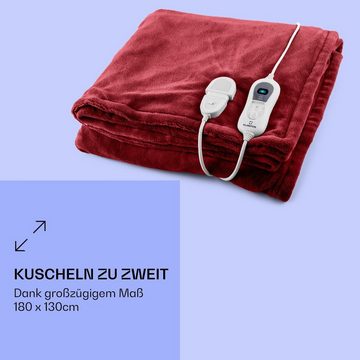 Klarstein Heizdecke Dr. Watson XL, Wärmedecke elektrische Heizdecke Abschaltautomatik beheizbare Decke