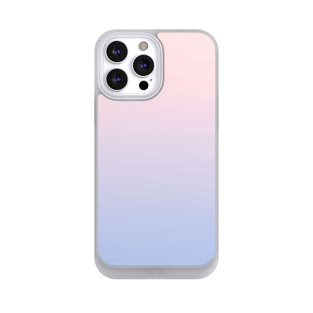 NIVOCASE Handyhülle zweifarbig Pastell Farbverlauf Dawn, Apple iPhone 13 Pro Max Handyhülle Hülle NIVOpure Case Frozen