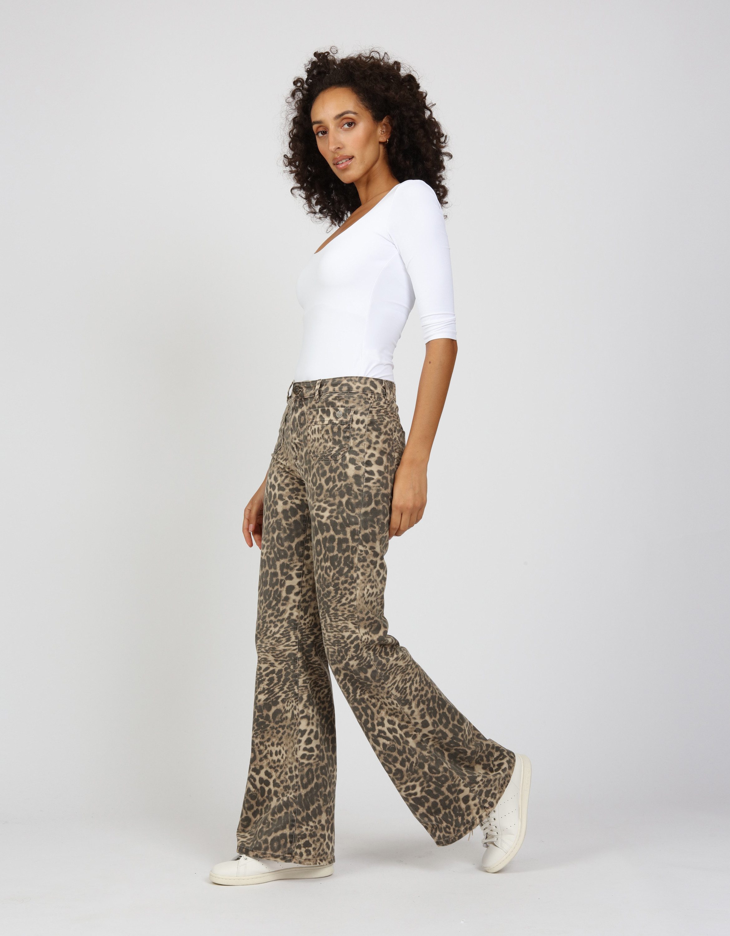 GANG Stoffhose GANG Hosen Wide Fit 94JESSI FLARED günstig online kaufen