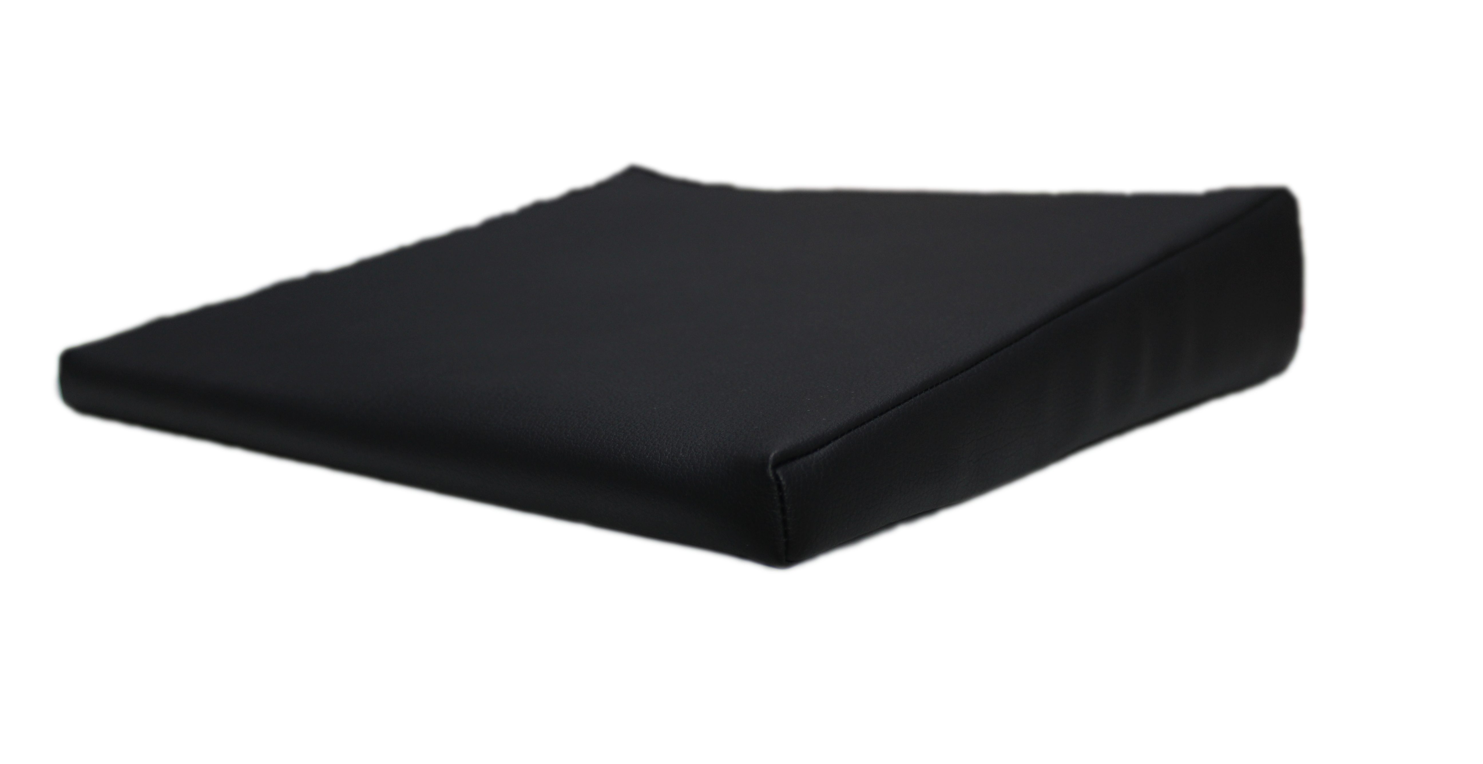 Brilliant Sitzkissen / Sitzkeil / Kunstleder / Schwarz / 38x38x8/2 cm, Ergonomisch