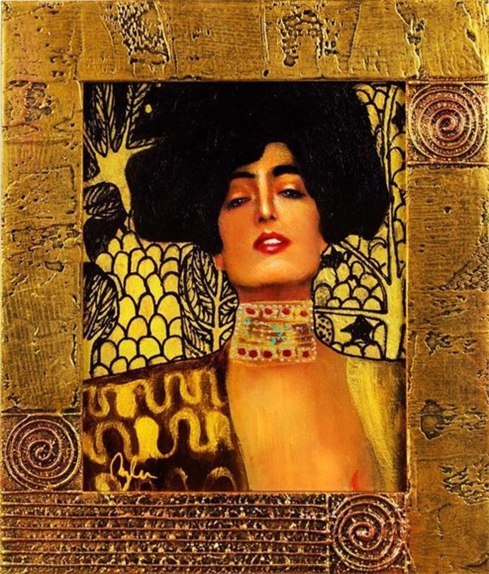 »G16123«, Gemälde Unikat, jedes Bild ein Gustav JVmoebel Klimt handgearbeitet