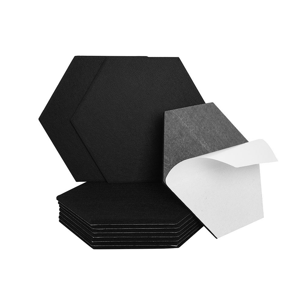 HOME DELUXE Wandpaneel Akustikplatten Hexagon selbstklebend SILENT, BxL: 35,00x35,00 cm, (20-tlg) Schallschutzplatten, Wanddekoration, Schallabsorber, Akustik P – Bild 3 von 4