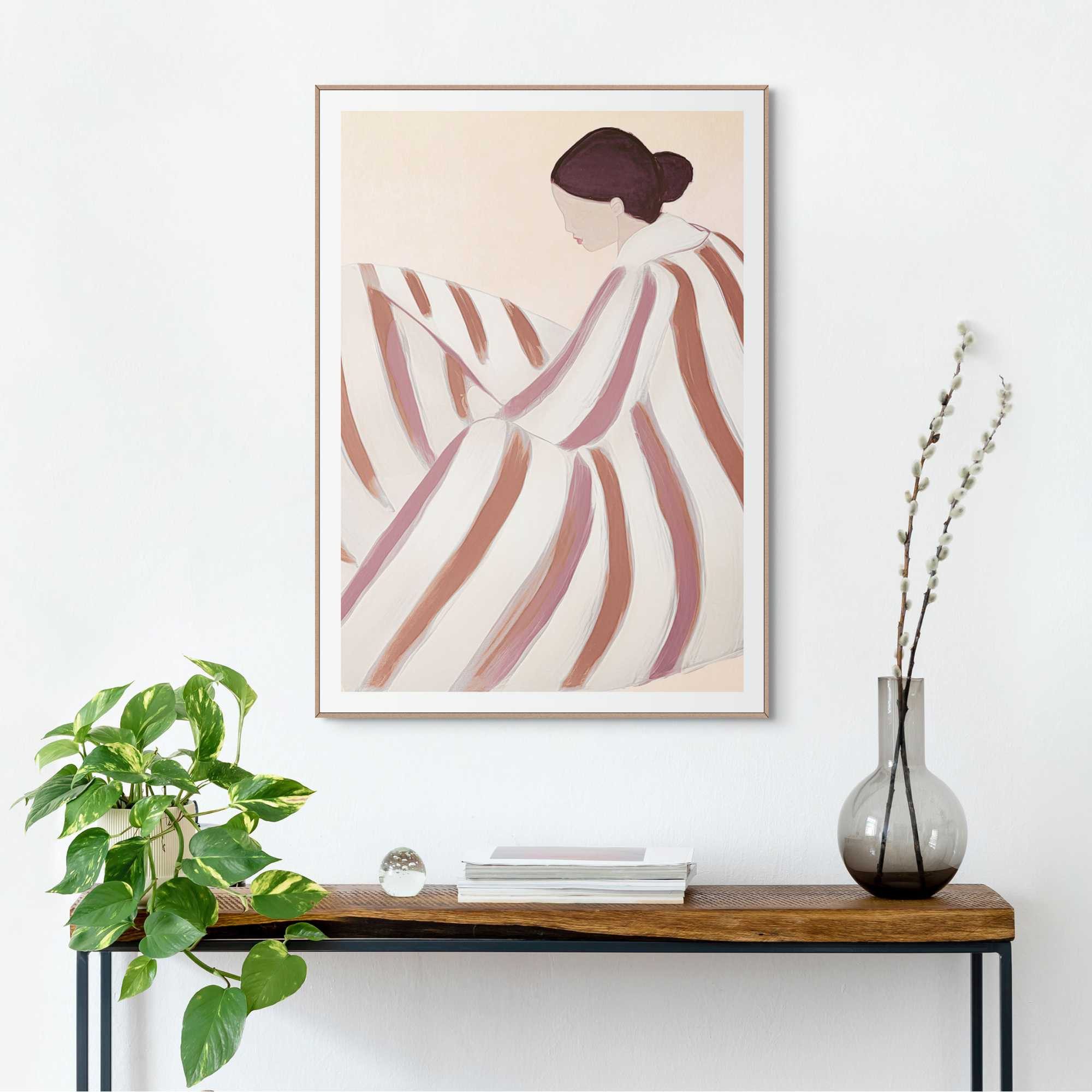 Reinders! Bild mit Rahmen Striped Figure günstig online kaufen