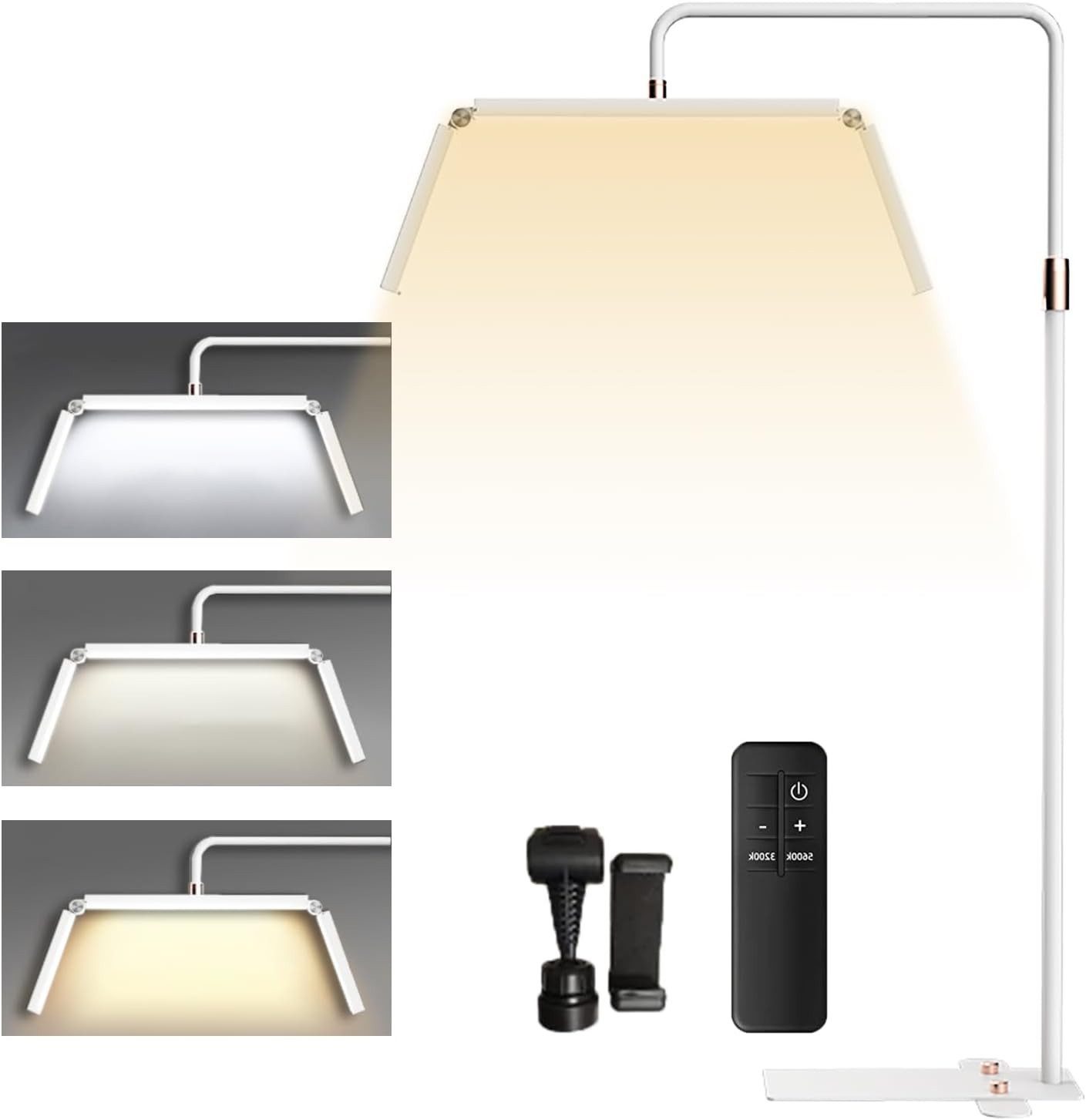 Andoer LED Stehlampe LED Stehlampe Stehlampe Andoer HD-M9X 40W Boden-LED-Videoleuchte, LED fest integriert, LED fest integriert, für Schönheitssalon, Make-up, Live-Streaming