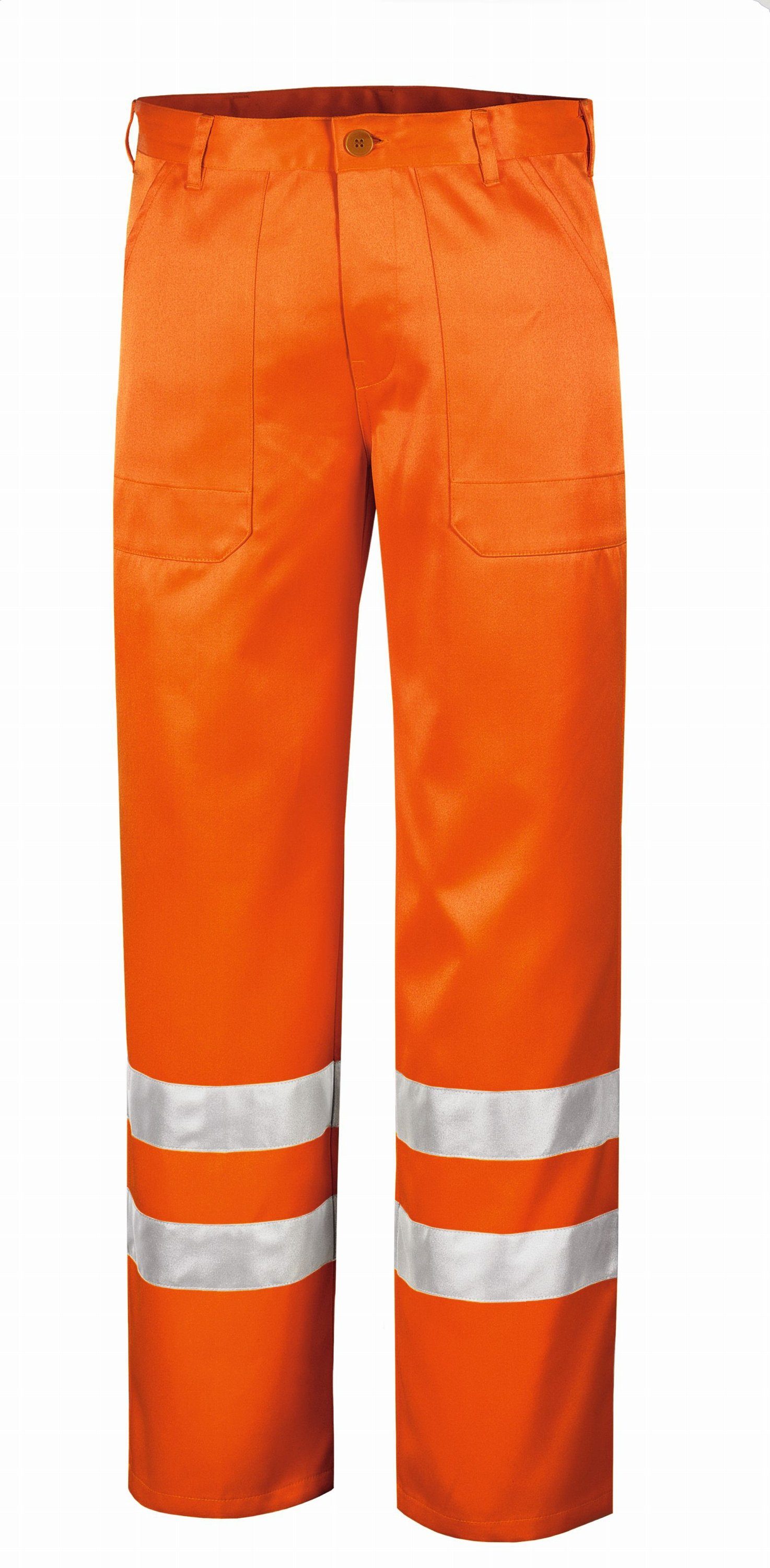 TRIZERATOP Arbeitshose Warnschutz-Hose QUEBEC leuchtorange Größe 50 (1-tlg)
