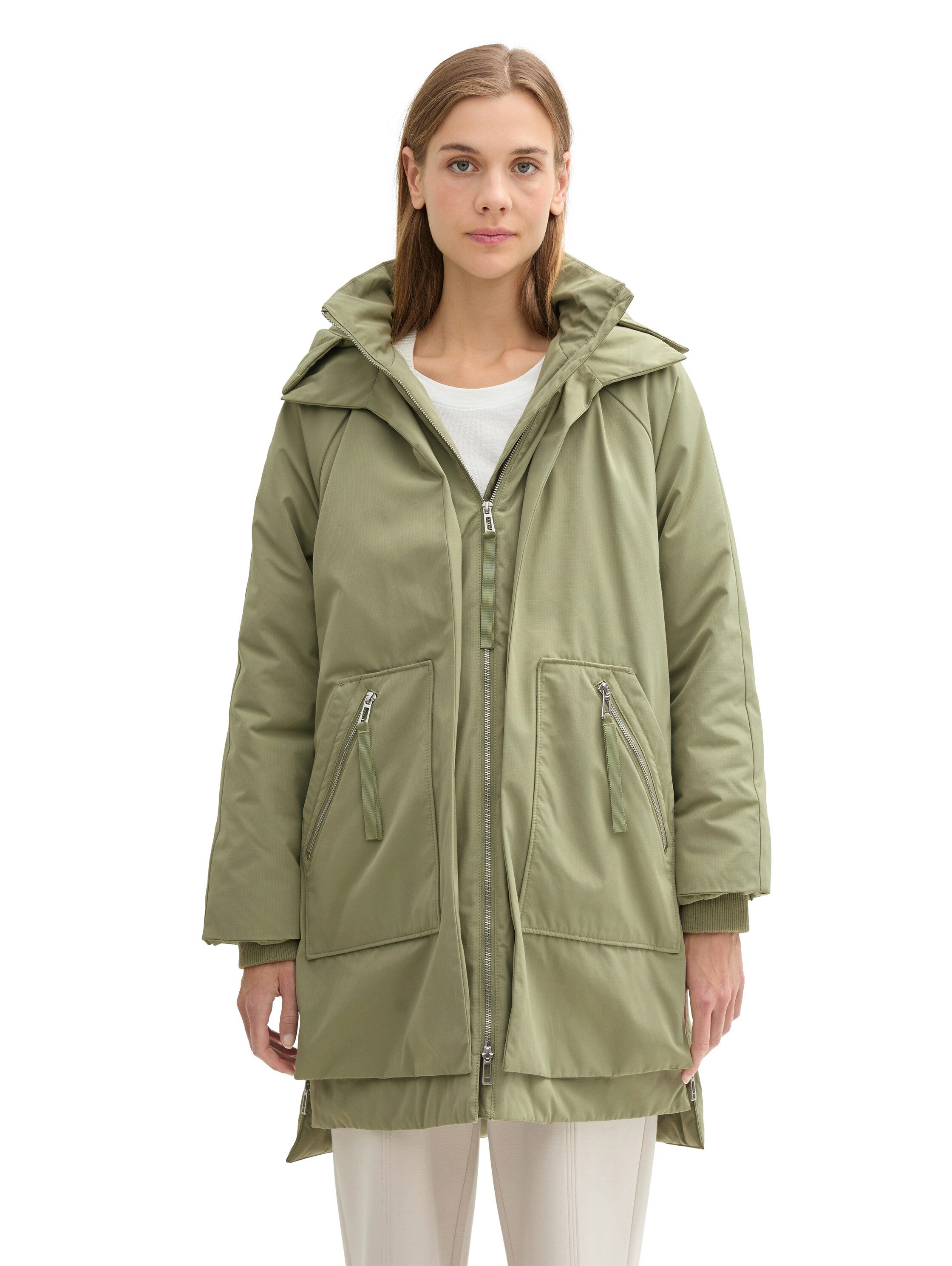 TOM TAILOR Denim Winterjacke mit Kapuze günstig online kaufen