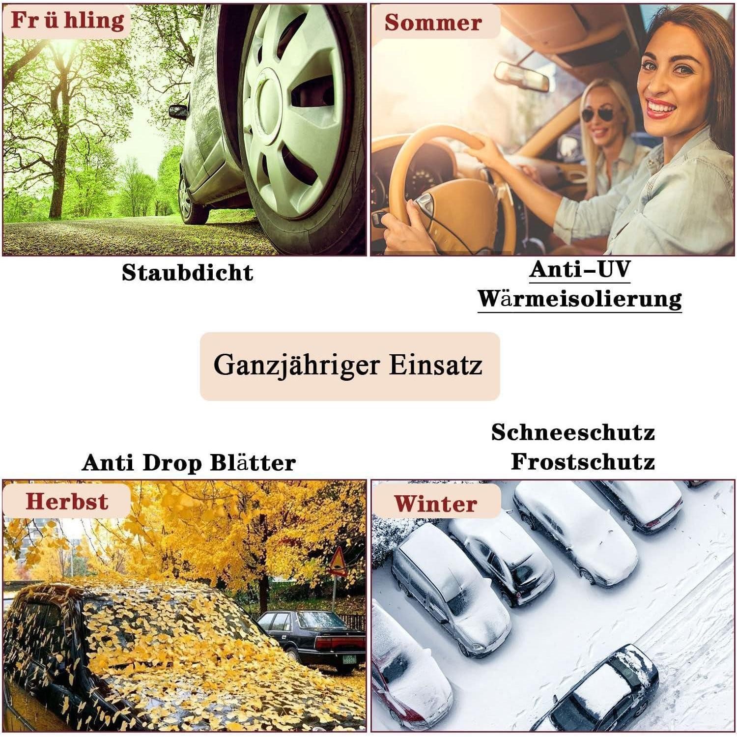 LuxusKollektion Autoplane Frontscheibenabdeckung Winter Autoscheibe Frostabdeckung 5 Magnete