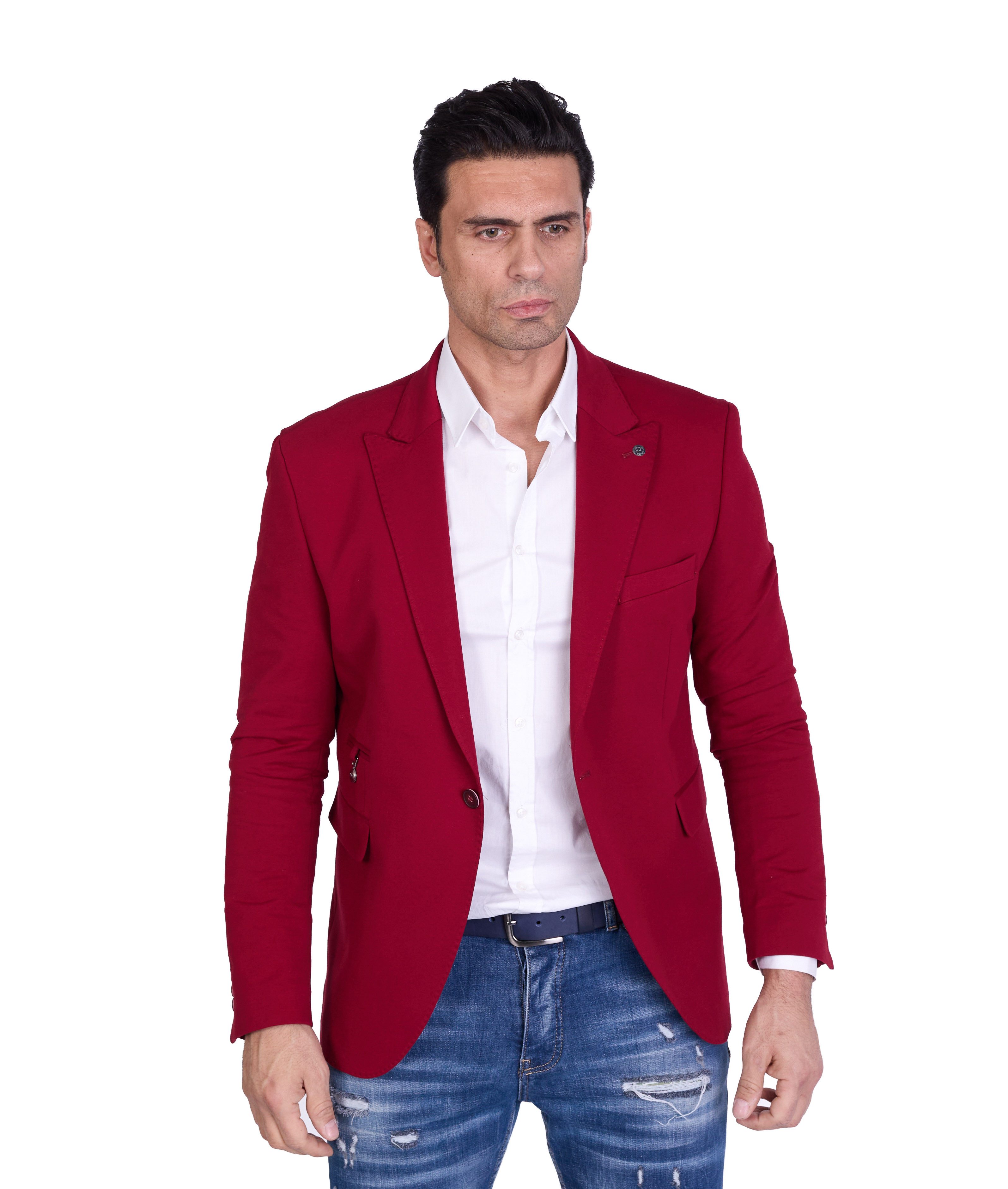 Denim Distriqt Jerseysakko Herren Slim Fit günstig online kaufen