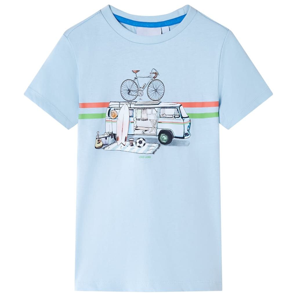 T-Shirt Kinder-T-Shirt Hellblau 128