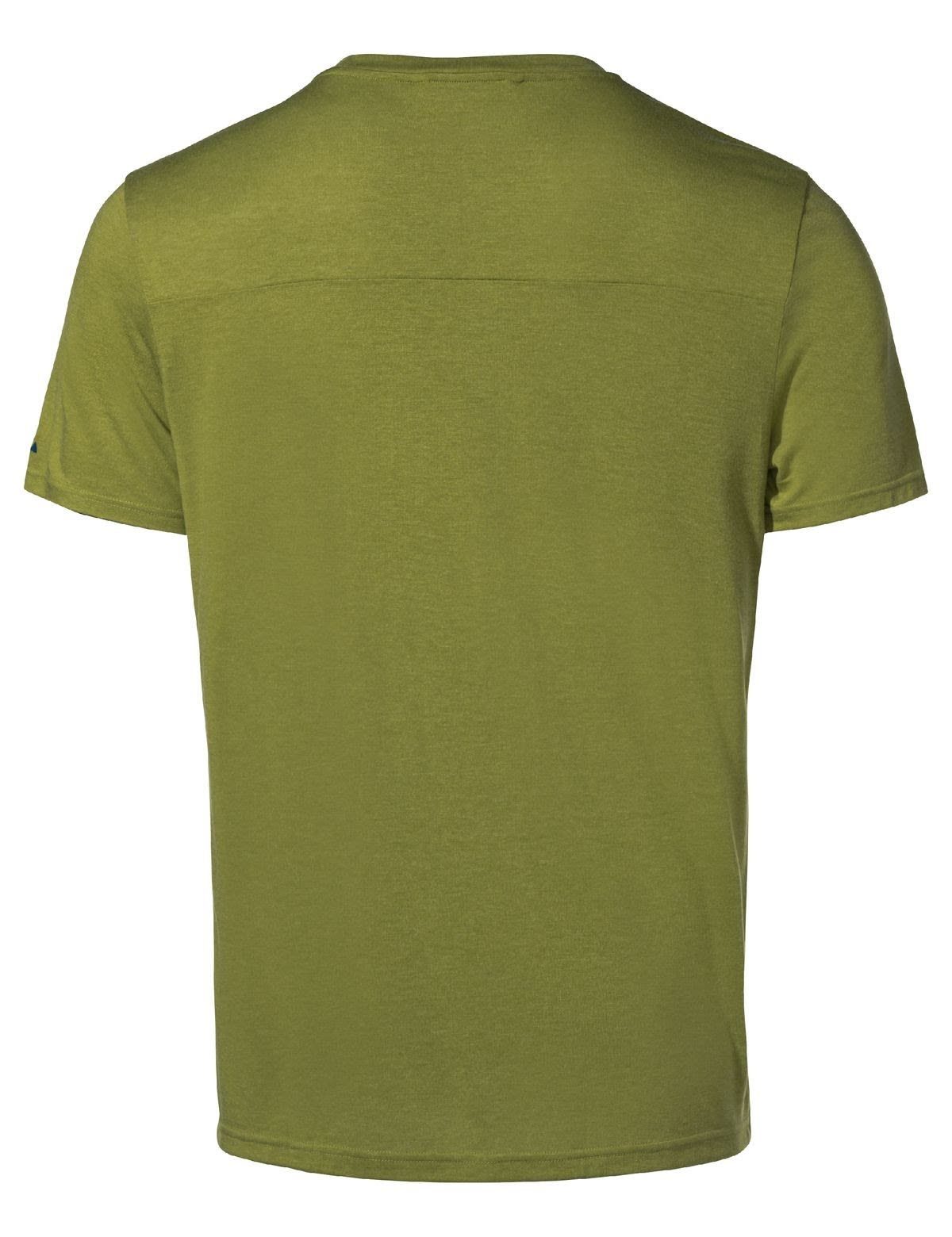 Mens Kurzarm-Shirt Herren Tekoa T-shirt Iii T-Shirt Uni Vaude Avocado VAUDE