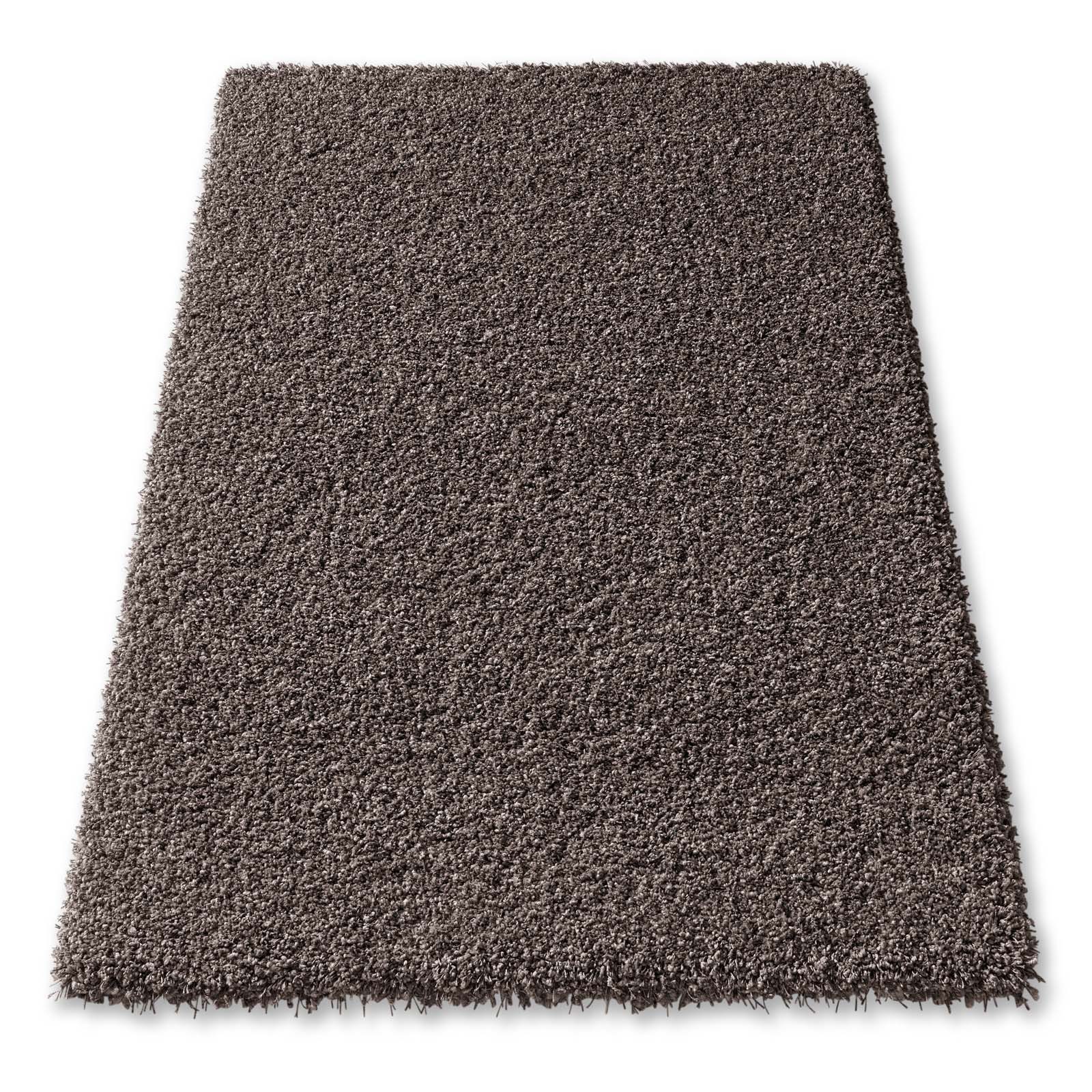 TaraCarpet Langflor-Teppich Ragolle Twilight, rechteckig, Höhe: 60 mm, Shaggy Hochflorteppich anthrazit Wohnzimmer Schlafzimmer 065x130