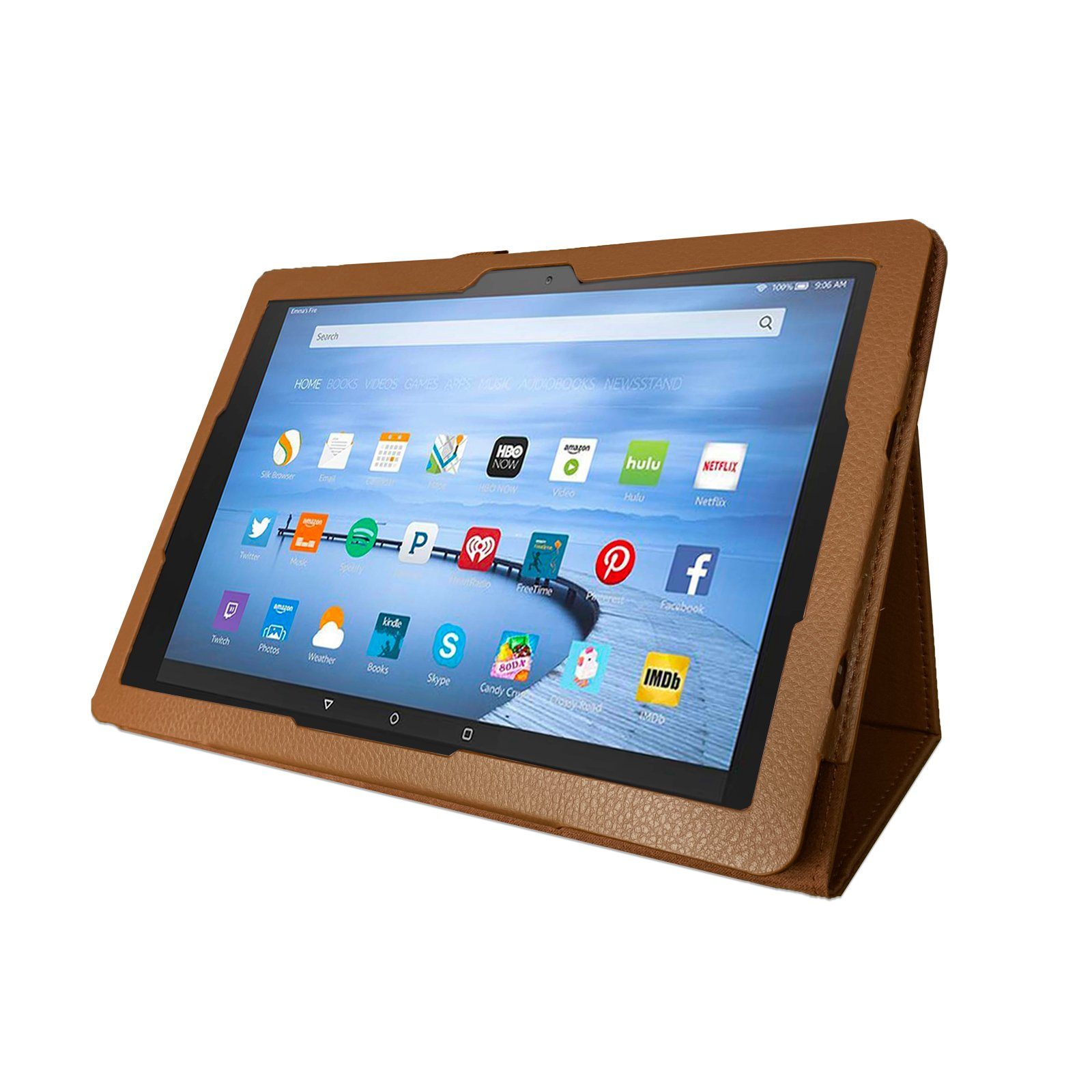 Lobwerk Tablet-Hülle Schutzhülle für Amazon Fire 10 / 10 Plus 11. Generation 2021 10.1 Zoll, Wake & Sleep Funktion, Sturzdämpfung, Aufstellfunktion