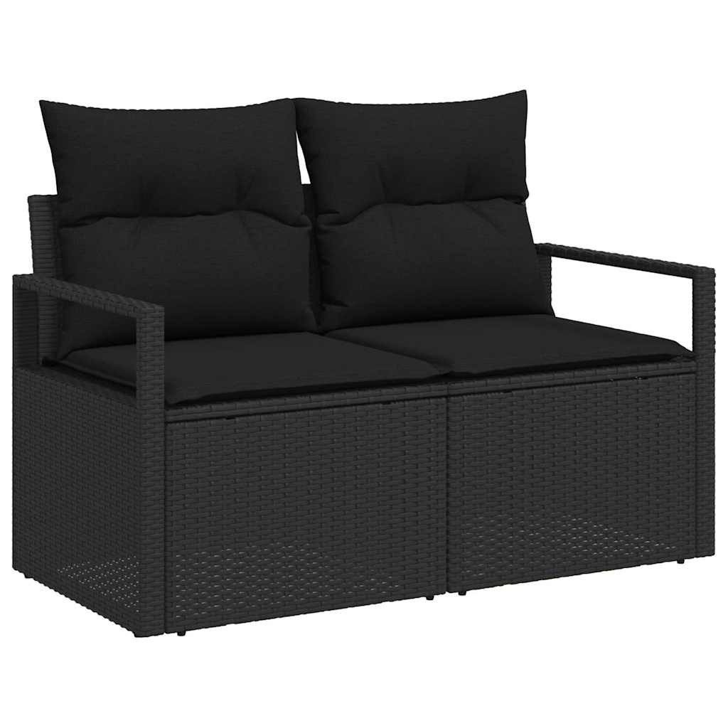 vidaXL Loungesofa Garten-Sofa mit Kissen 120 x 62 x 69 cm Poly-Rattan, 1 Teile