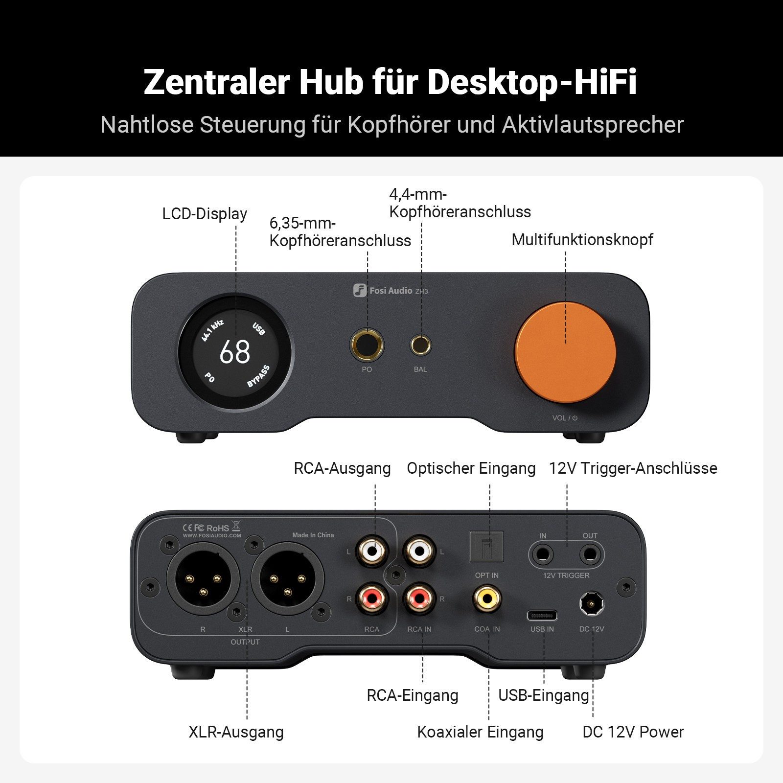 Fosi Audio Fosi Audio ZH3 Kopfhörerverstärker