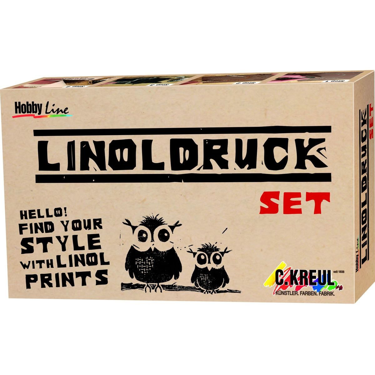 C. KREUL Linoldruckfarbe KREUL Linoldruck Set 8 Teile