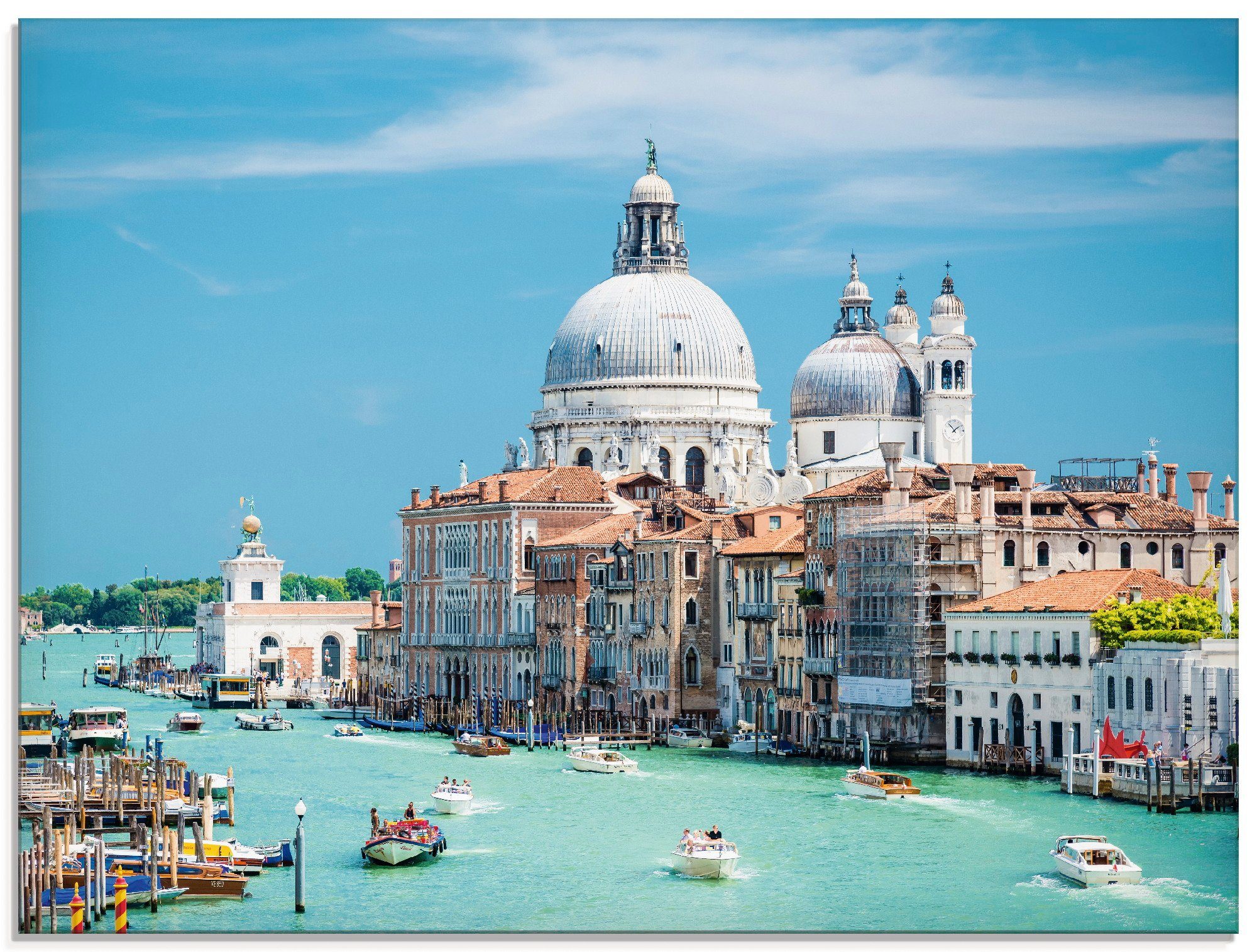 Glas-Bild Wandbilder Druck auf Glas 120x60 Sehenswürdigkeiten Venedig Italien 