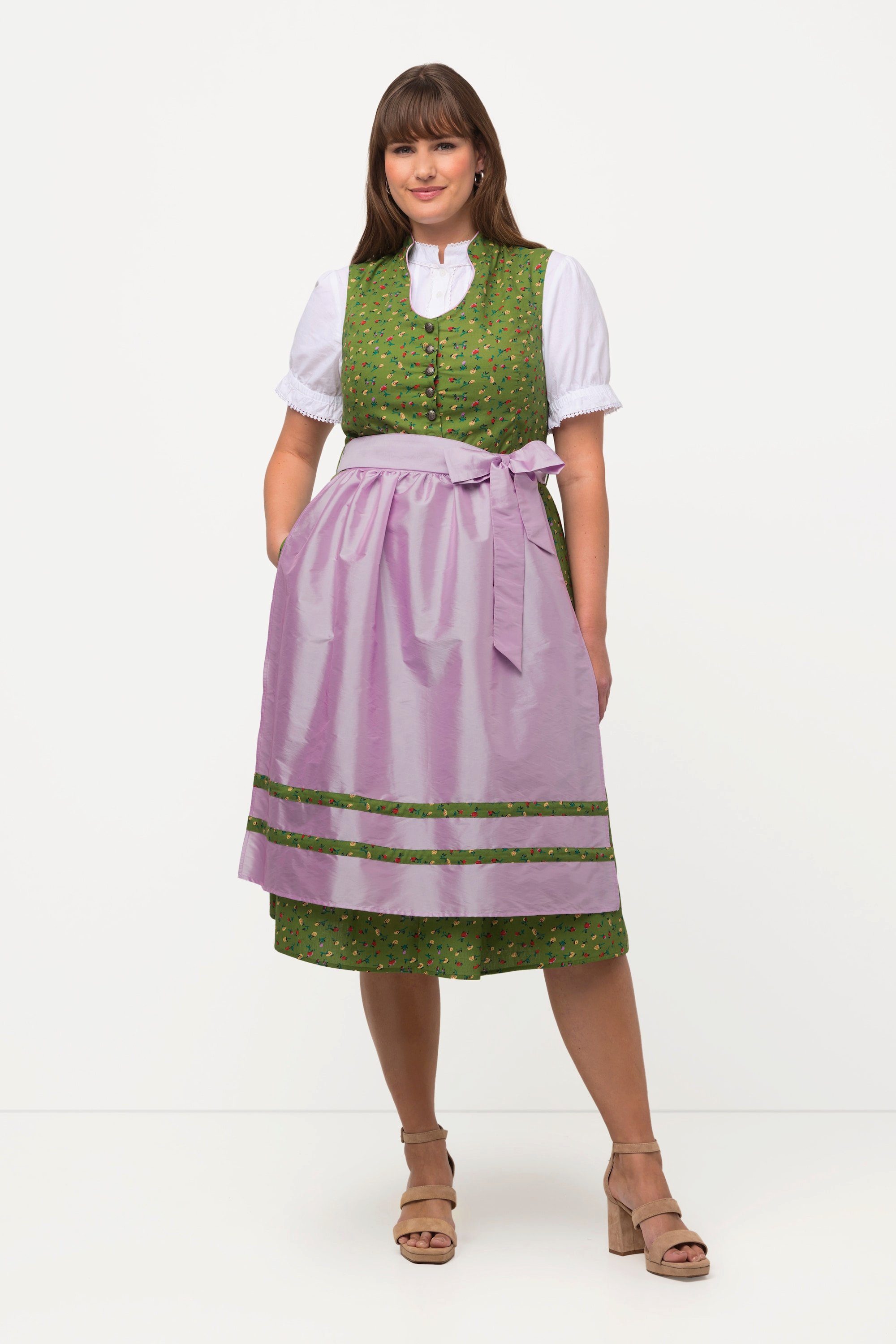 Ulla Popken Dirndl Dirndl Blüten Schmuckknöpfe günstig online kaufen