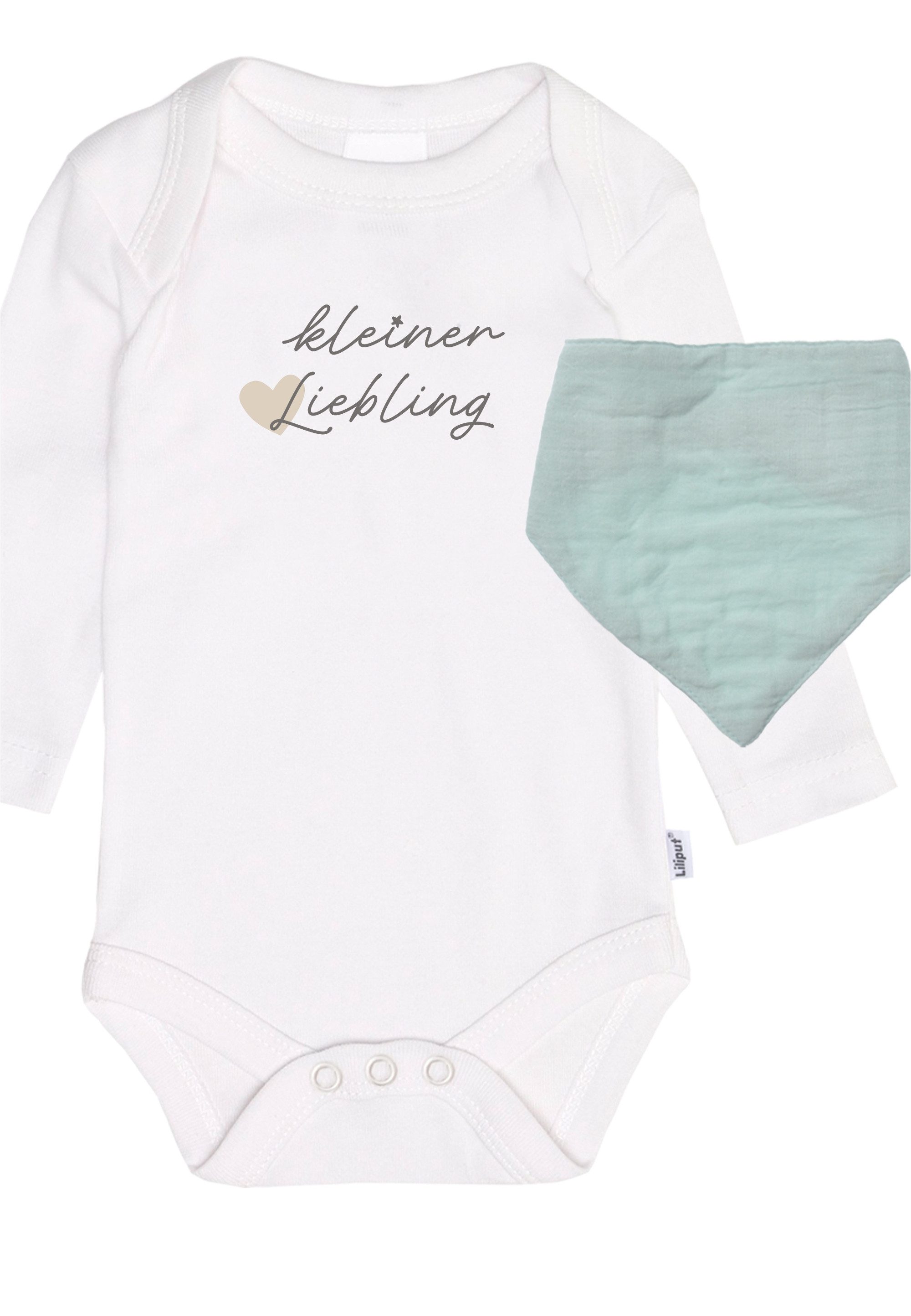 Liliput Erstausstattungspaket kleiner Liebling mit Musselinhalstuch und Langarmbody