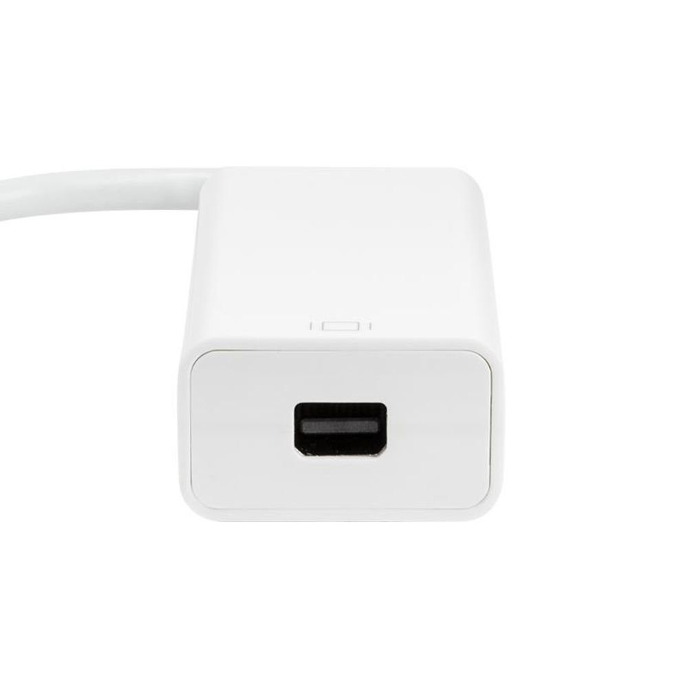 LogiLink USB-C Stecker zu Mini DisplayPort Buchse USB-Adapter, 15 cm, Monitorkabel, Mac, Chromebook, Weiß