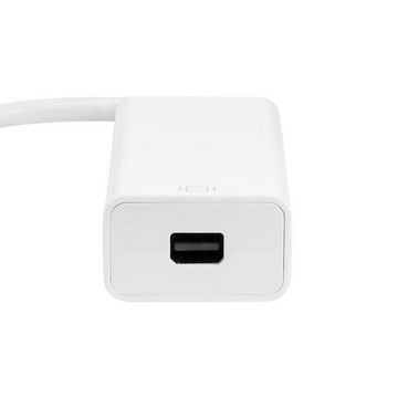 LogiLink USB-C Stecker zu Mini DisplayPort Buchse USB-Adapter, 15 cm, Monitorkabel, Mac, Chromebook, Weiß