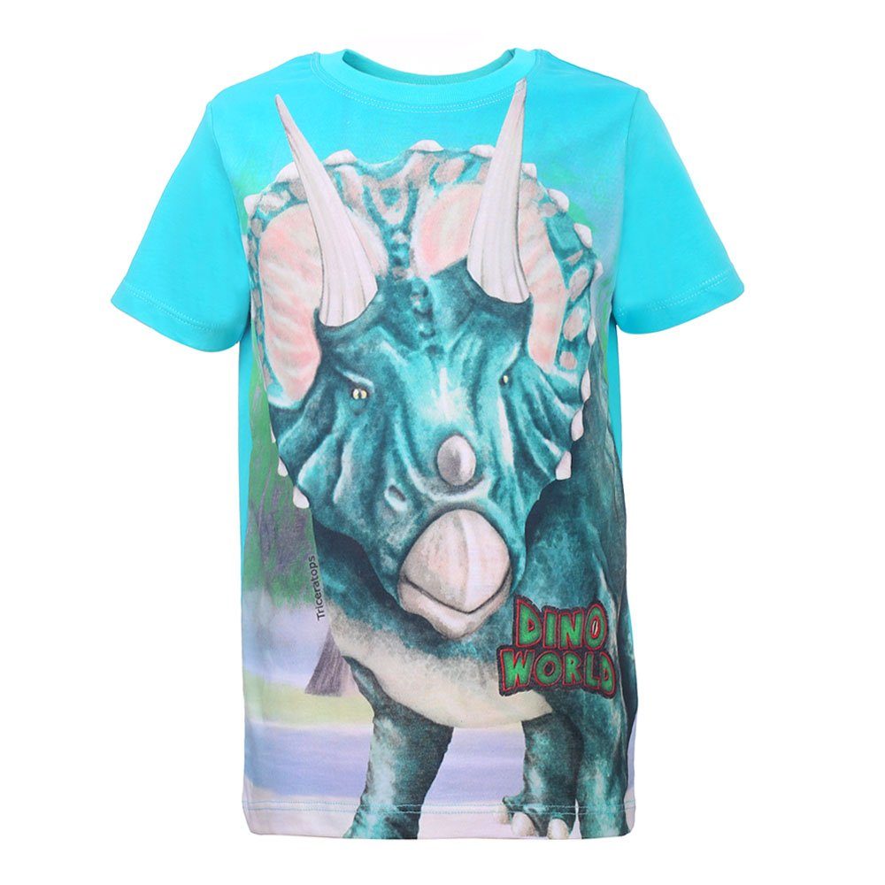 Dino World T-Shirt Dino World Dinosaurier Triceratops T-Shirt türkis (1-tlg)