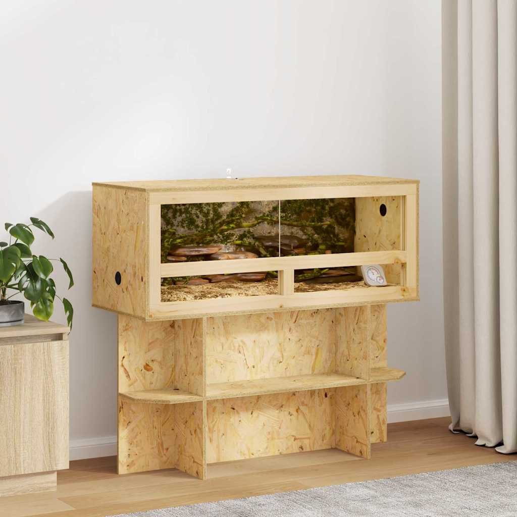 vidaXL Terrarium Terrarium Braun 100 x 40 x 90 cm OSB