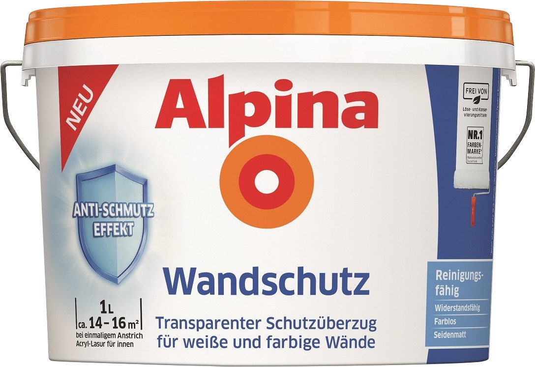 Alpina Wandgrundierung Alpina Schutzanstrich Wandschutz transparent 1 L