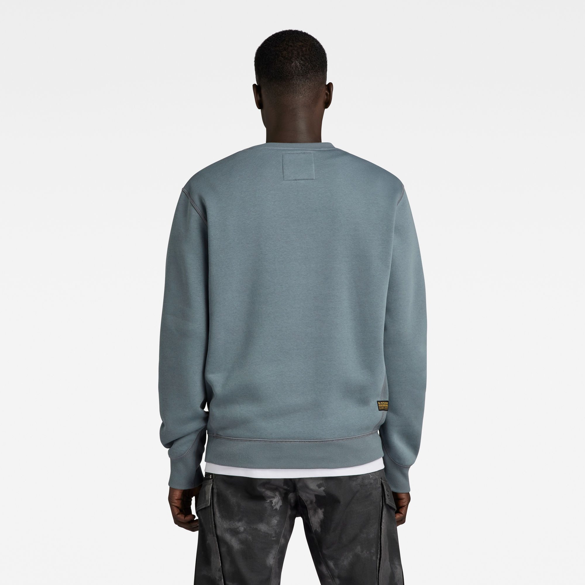 G-STAR Sweatshirt Premium Core Pacior Sweat mit Ripp-Seiteneinsätzen