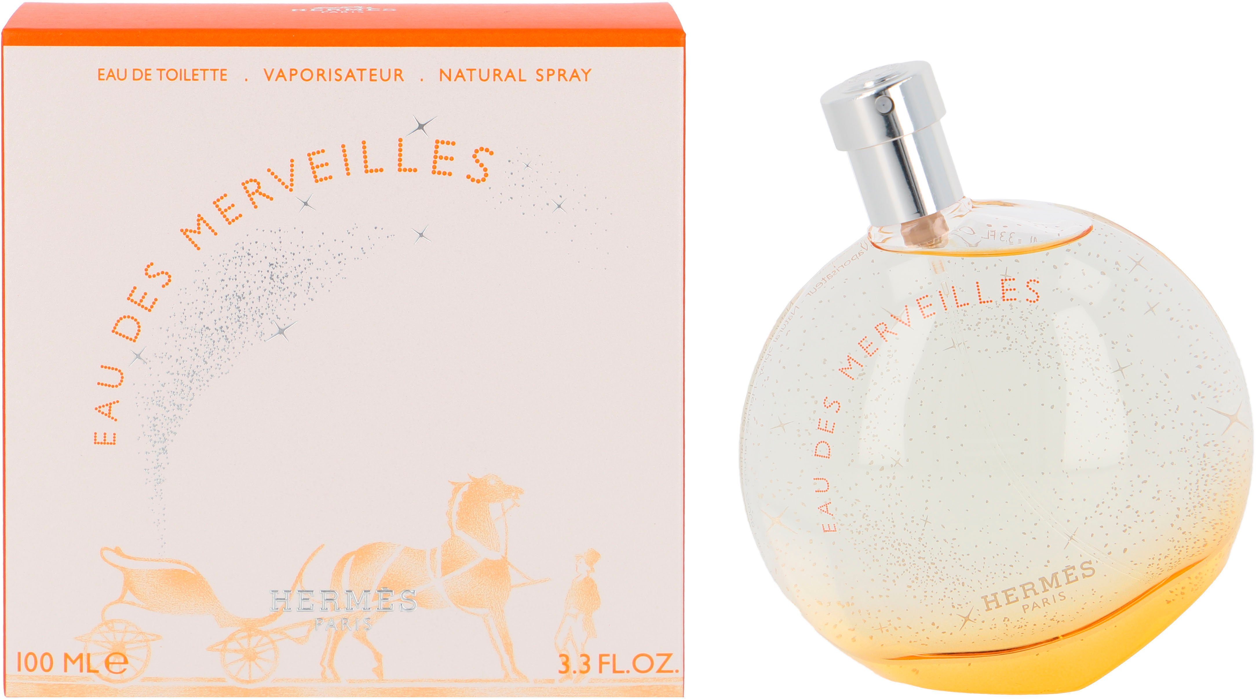 HERMÈS Eau de Toilette Eau des Merveilles, mit luxuriösen Materialien