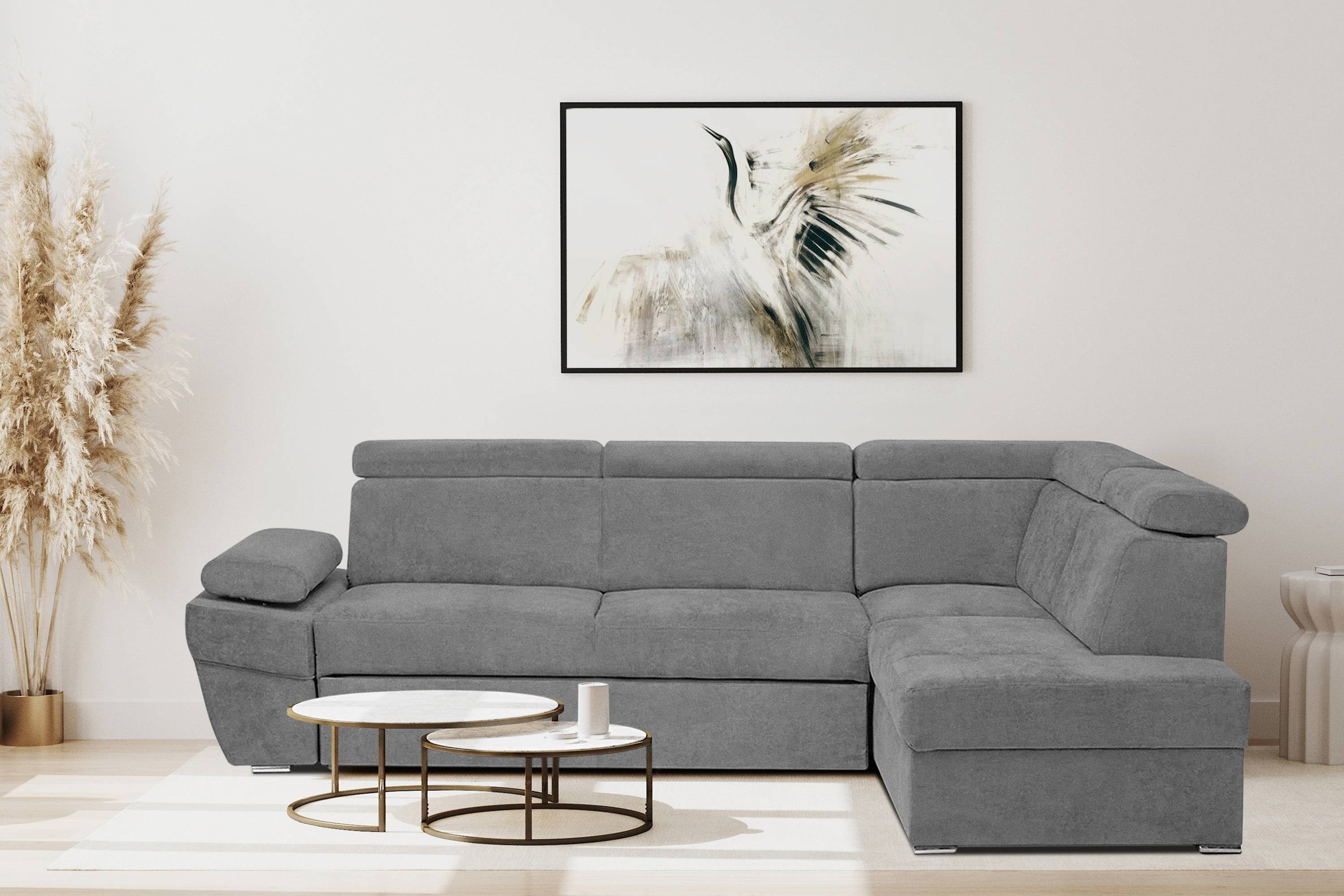 KONSIMO® Ecksofa RATLO Ecksofa, mit Bettfunktion und Bettkasten,verstellbar günstig online kaufen