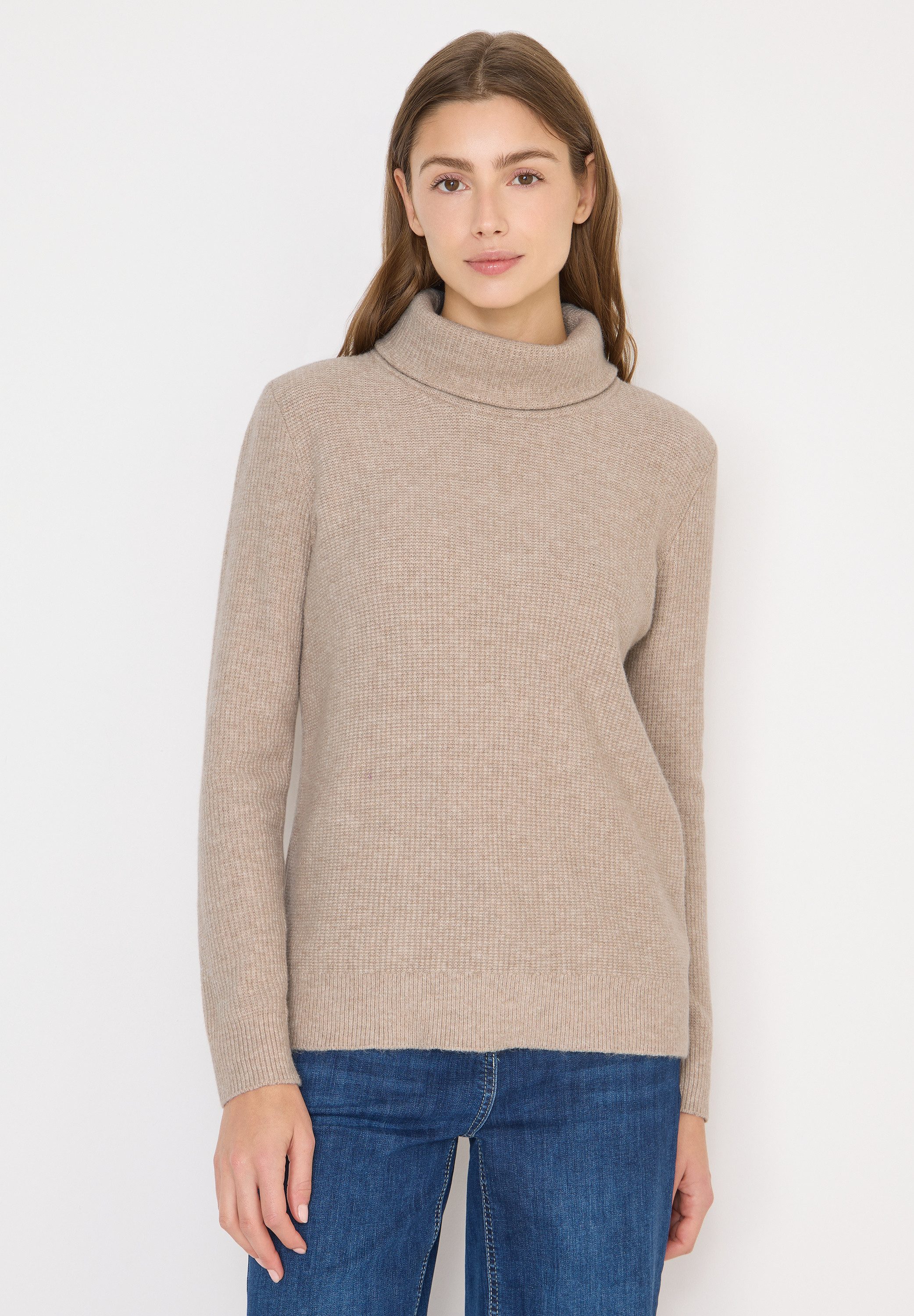 CECIL Strickpullover mit großem Kragen günstig online kaufen
