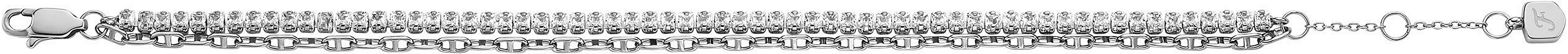 Fossil Armband Schmuck Geschenk Metall Armkette Heritage, mit Glasstein