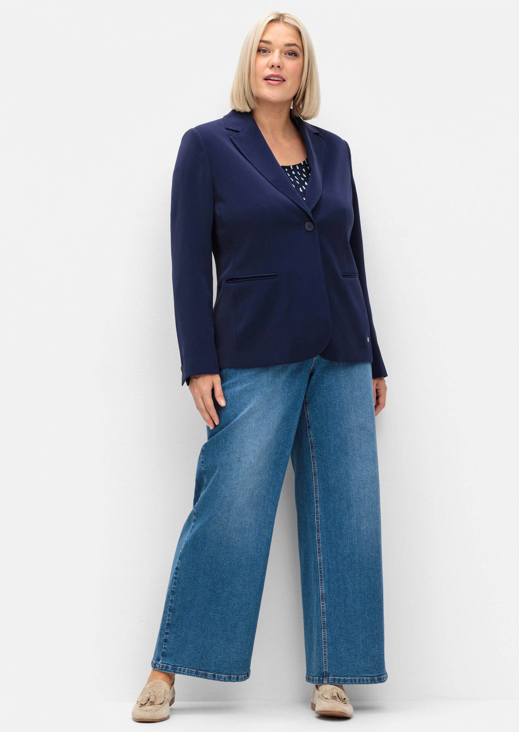 Sheego Blusenblazer Blazer Langarm
