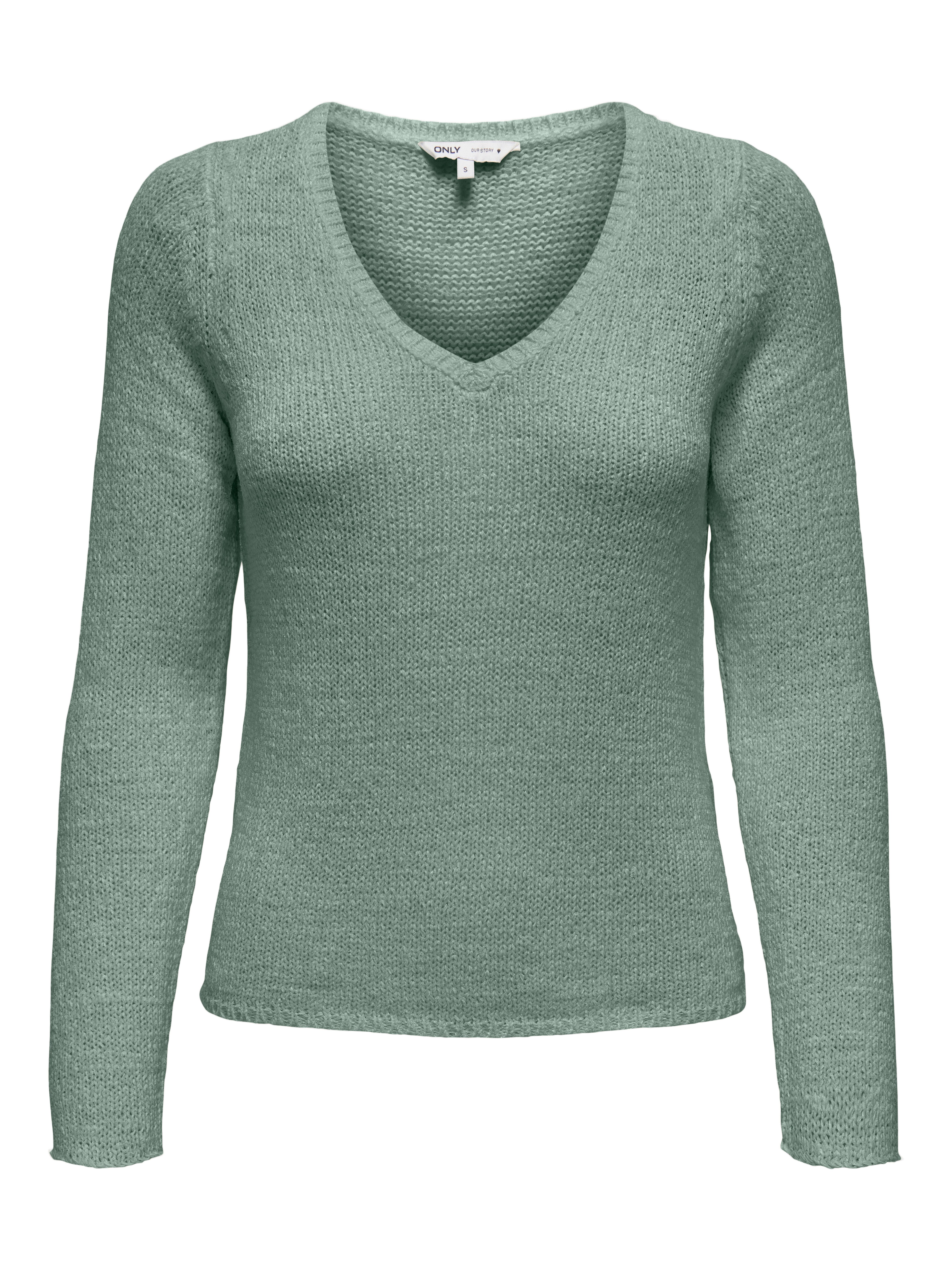 V-Ausschnitt-Pullover ONLGEENA L/S V-NECK KNT NOOS