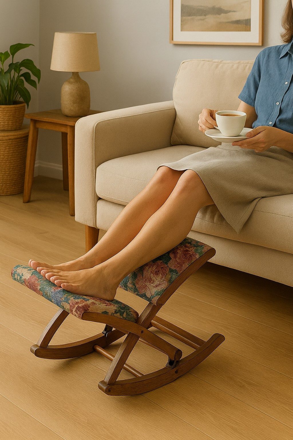 moebel-direkt-online Fußhocker Fußschaukel (1 St), mehrfach manuell verstel günstig online kaufen