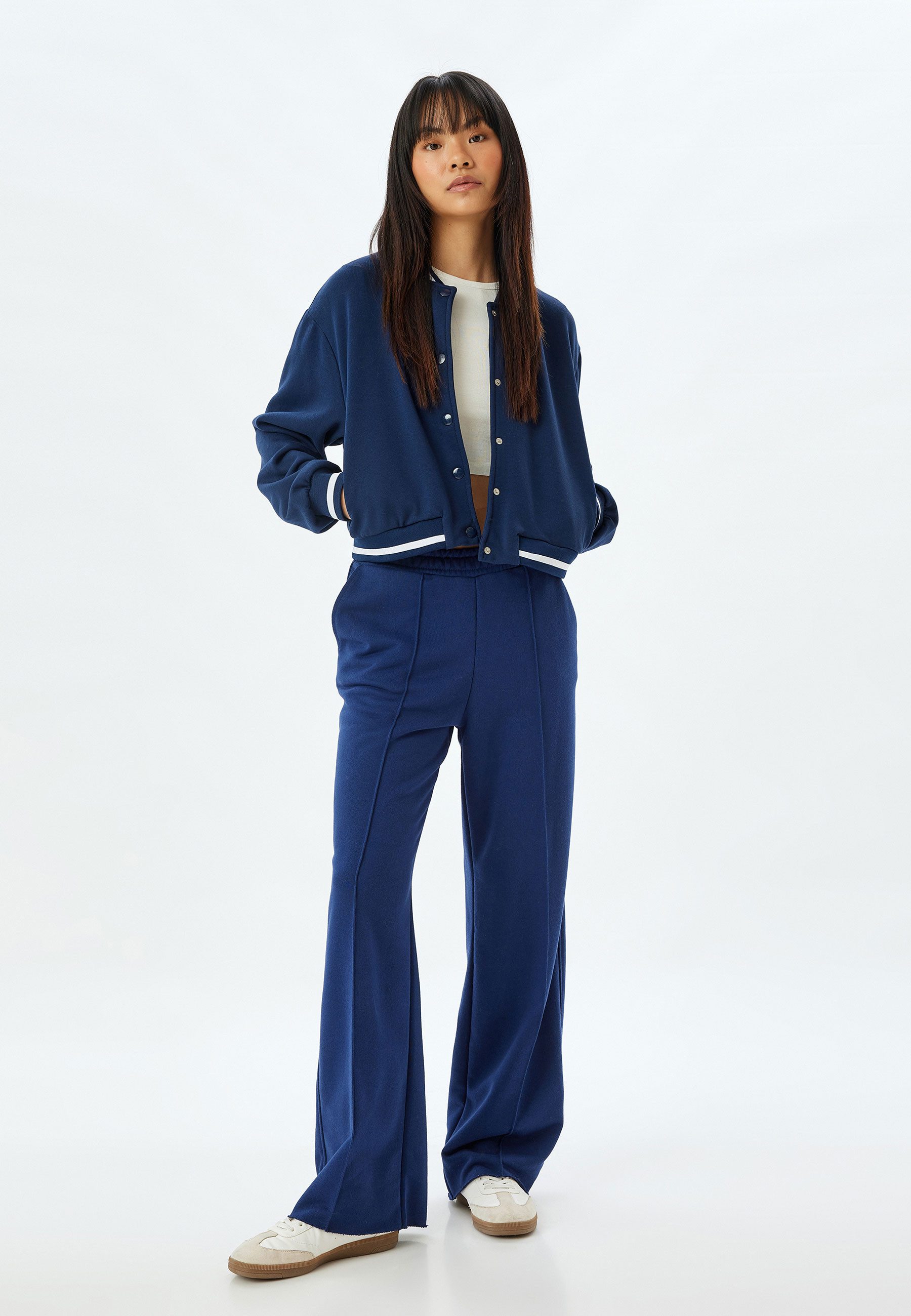 Koton Sweatshirt College-Kragen Relax