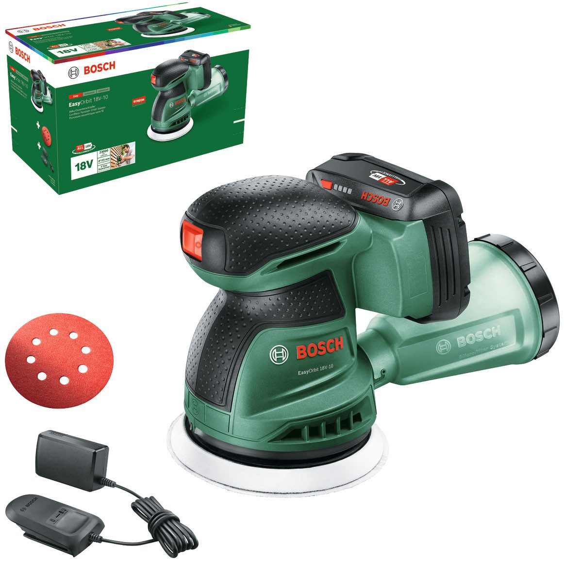 Bosch Home & Garden Akku-Exzenterschleifer »EasyOrbit 18V-10«, Inkl. 1x Akk günstig online kaufen