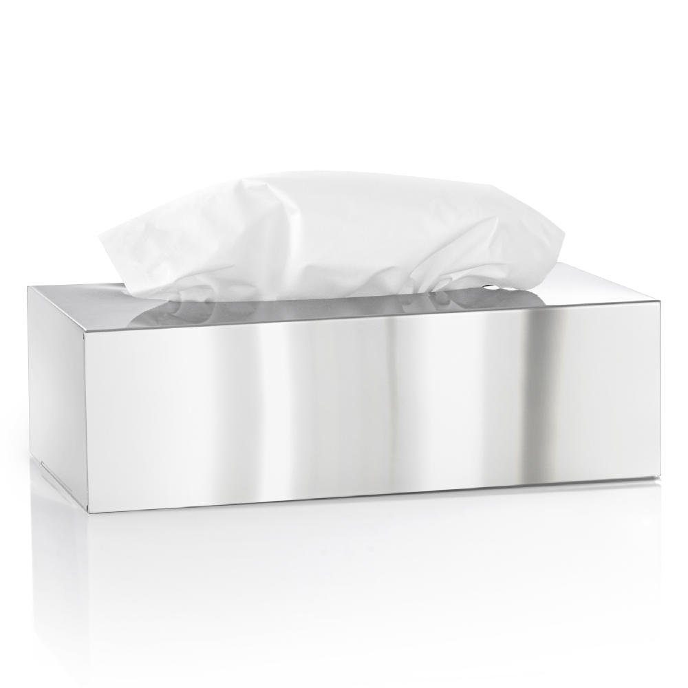 blomus Papiertuchbox -NEXIO- Kosmetiktücherbox, Organzizer: aus Edelstahl, Stauraum für Tücher, Design, Einfache Nutzung